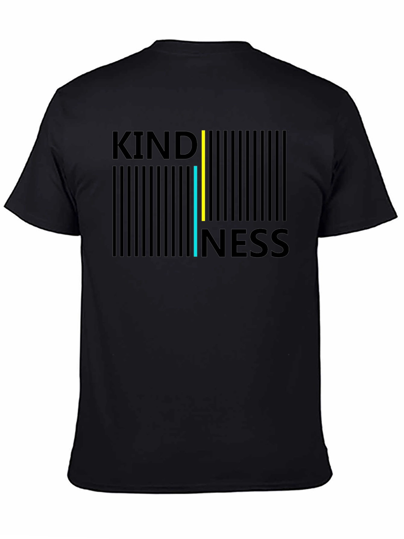 Black Kindness Barcode T-Shirt view 4
