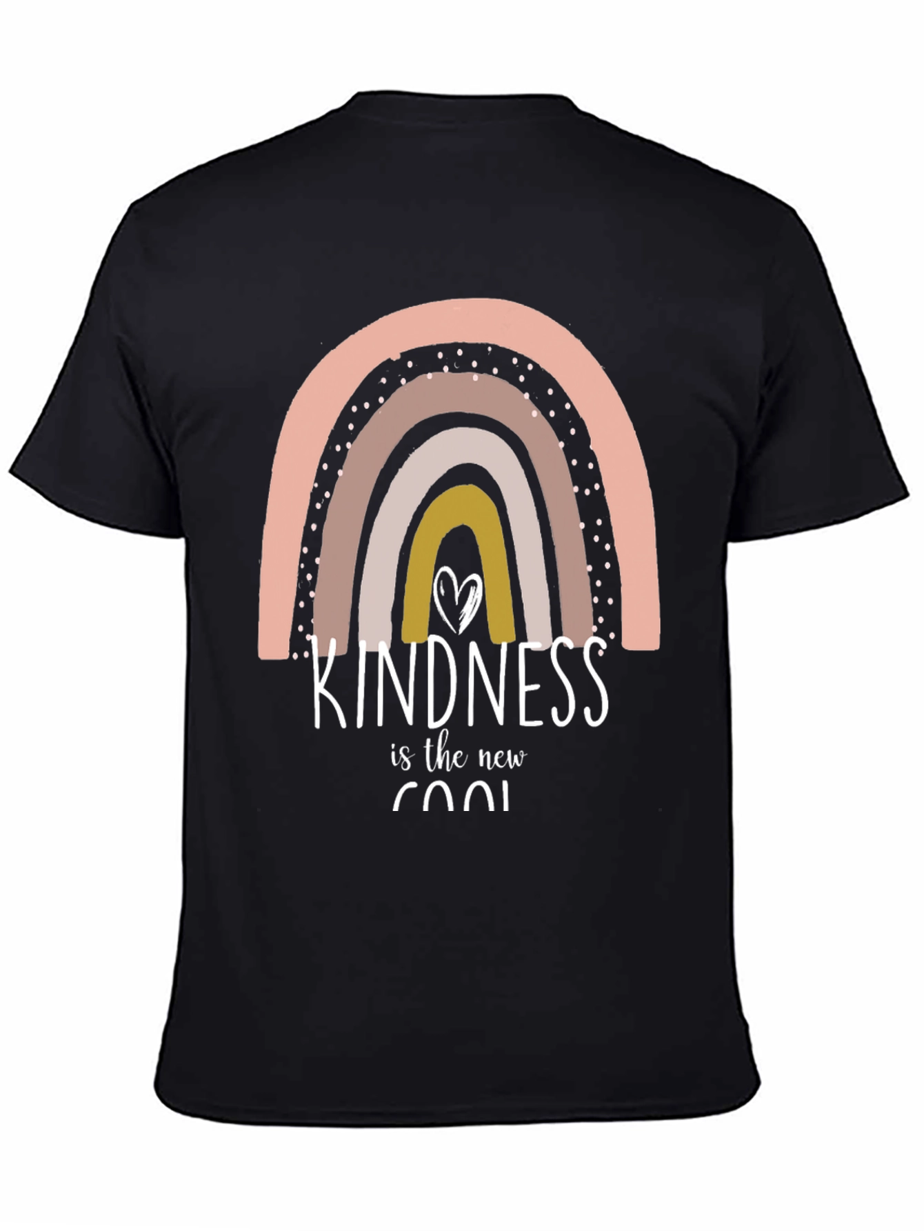 Black Kindness is Cool Graphic Tee - Unisex view 4