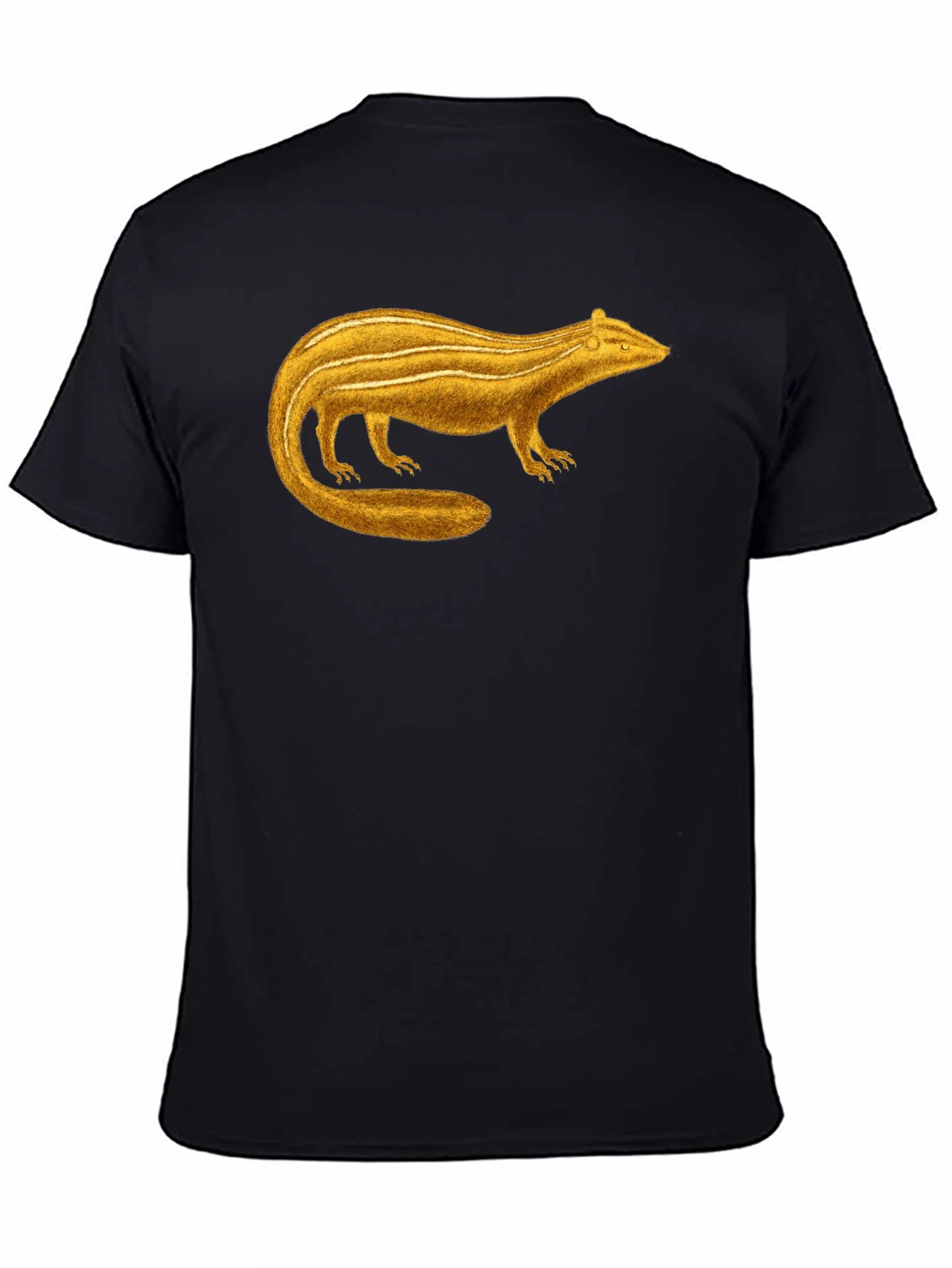 Black Golden Bandicoot Graphic Tee - Unisex Black T-Shirt view 4