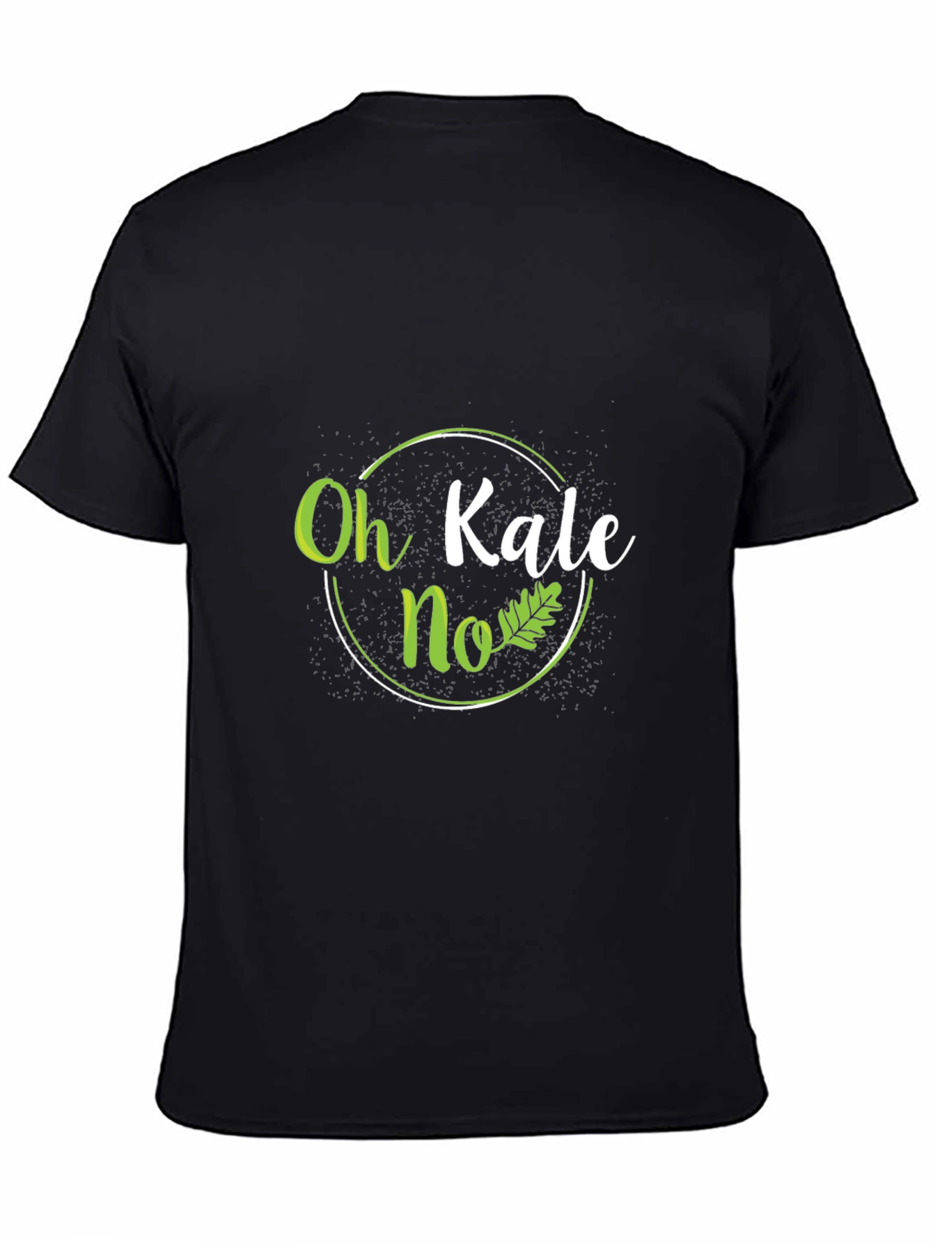 Black Oh Kale No Funny Graphic Tee view 4