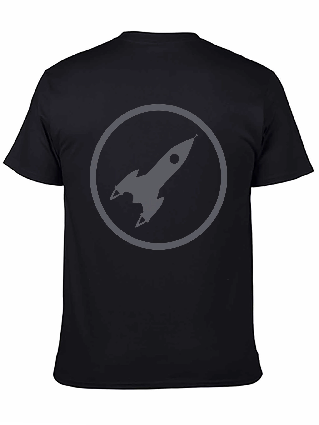 Black Rocket Circle Graphic Tee - Classic Cool view 4