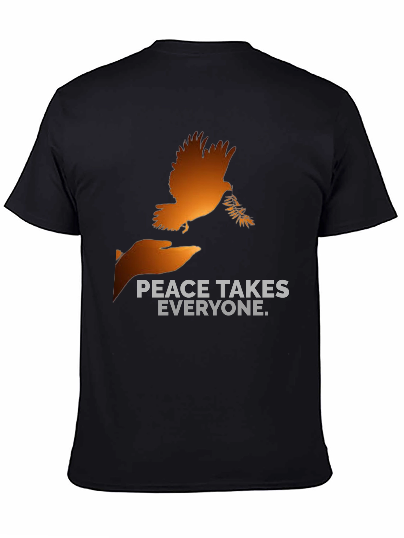 Black Peace Takes Everyone Graphic T-Shirt view 4