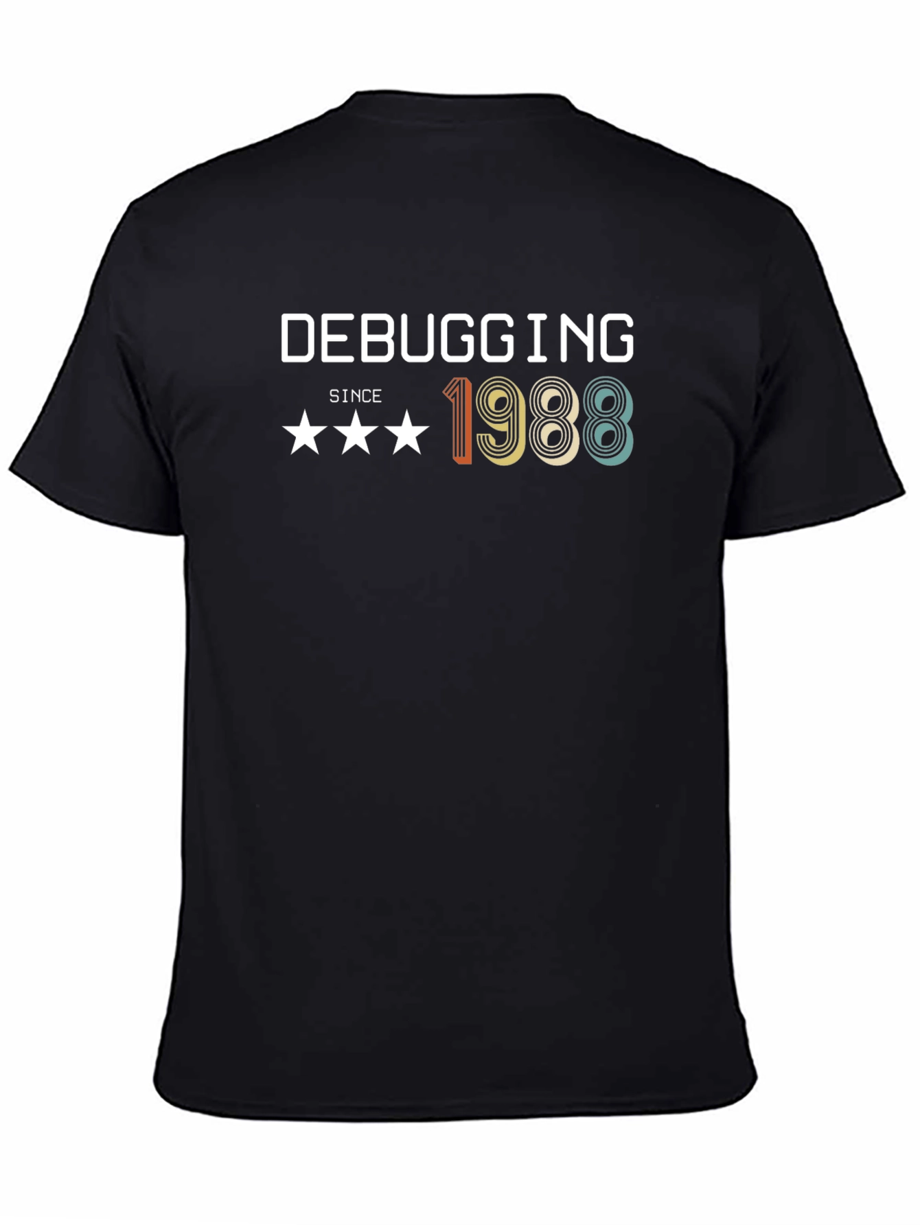 Black Debugging Since 1988 Graphic Tee view 4