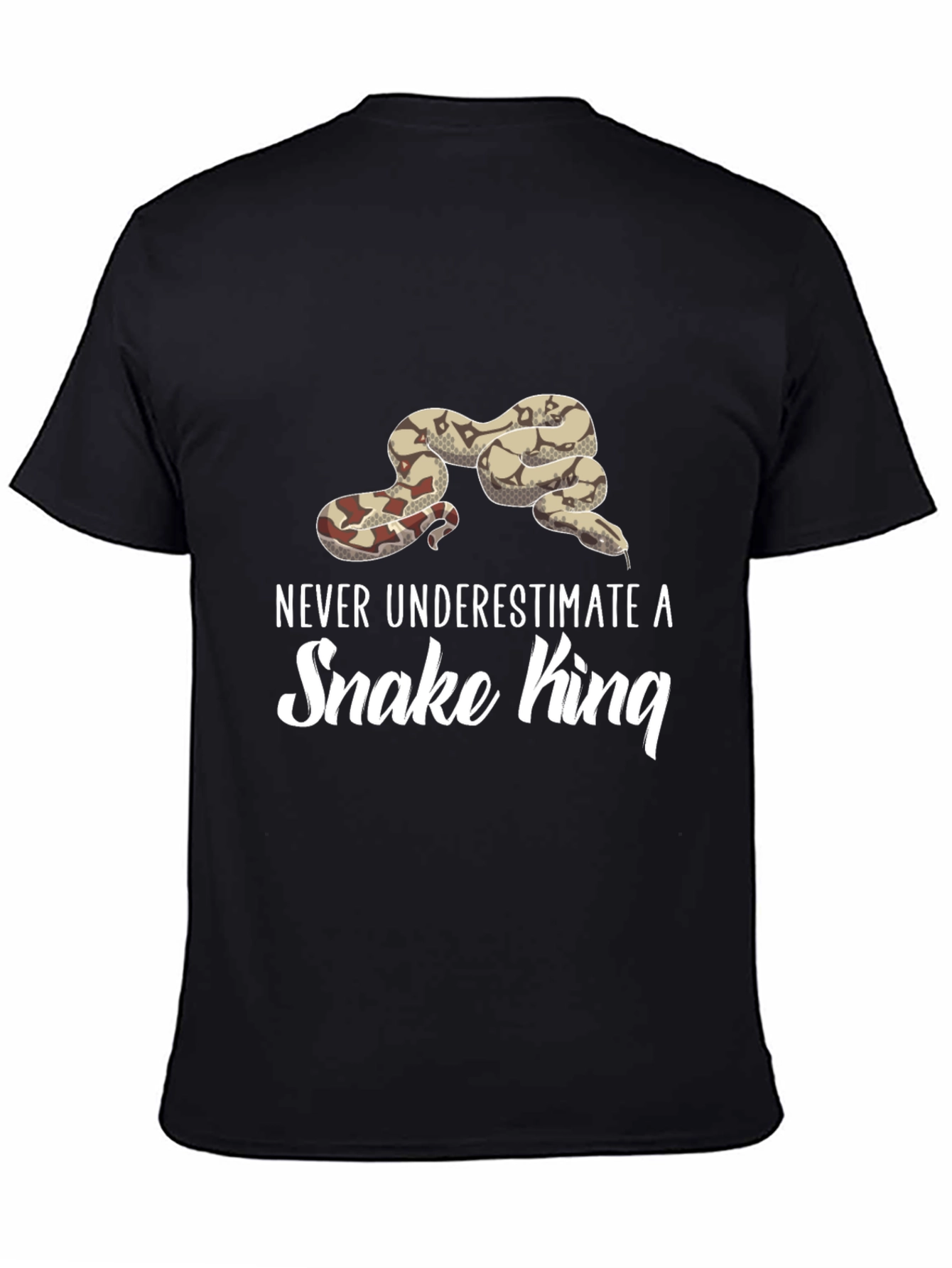 Black Snake King T-Shirt - Never Underestimate view 4