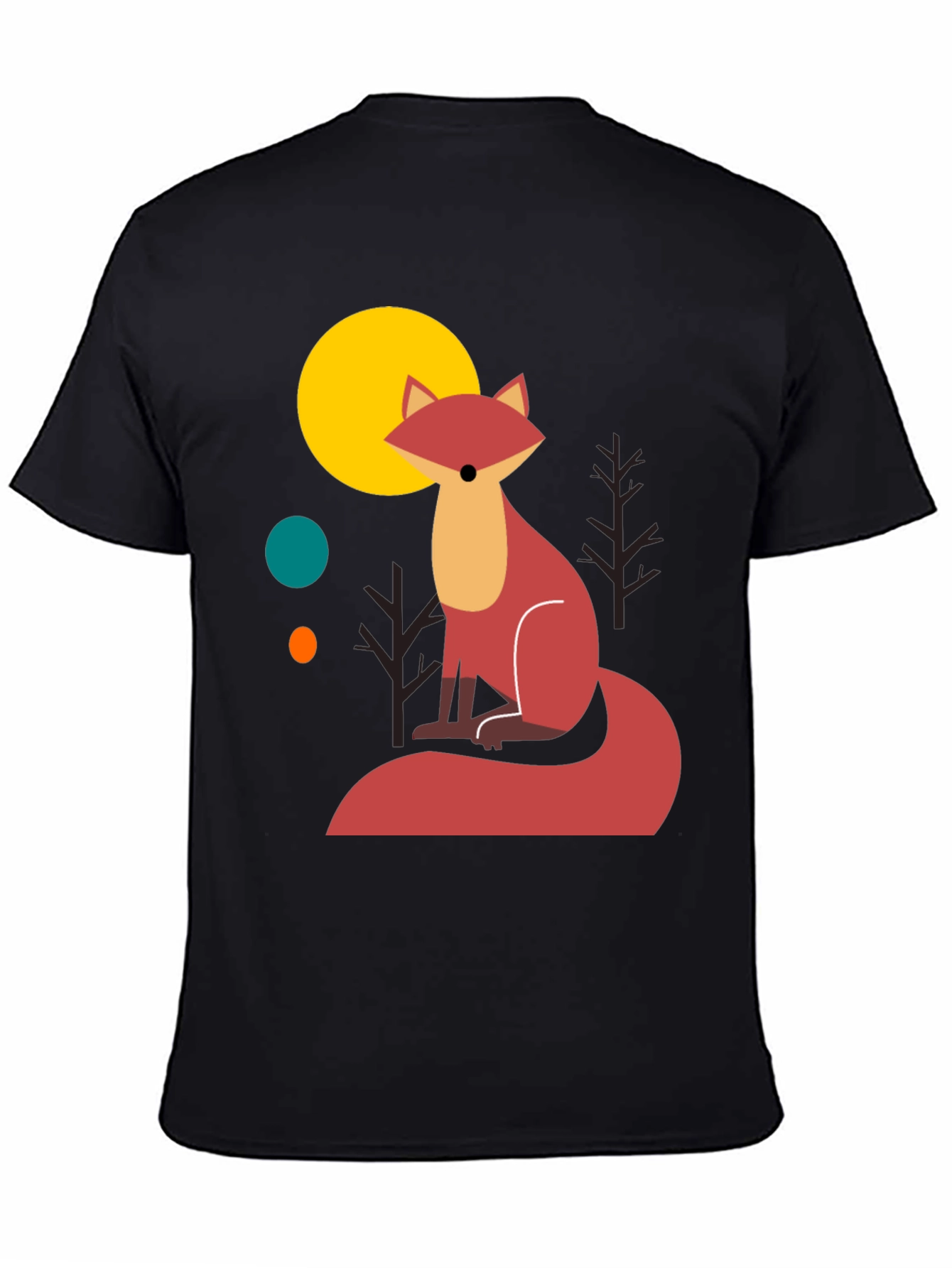 Black Fox Graphic T-Shirt - Stylish Men's Tee view 4