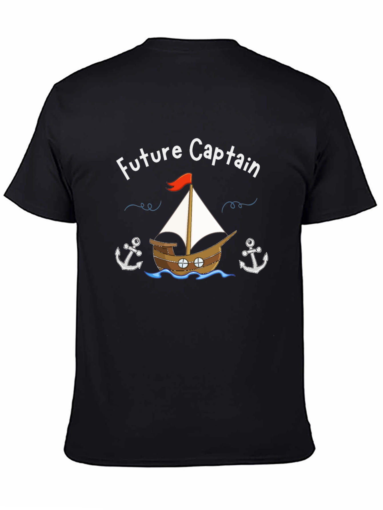 Black Future Captain T-Shirt: Nautical Adventure Awaits view 4