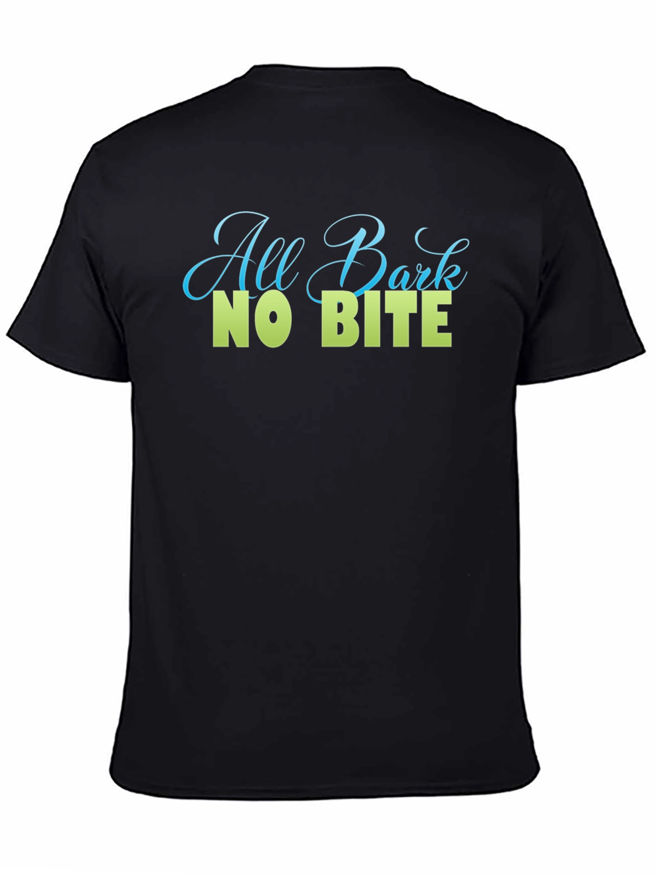 Black All Bark No Bite Graphic Tee - Soft Cotton Blend view 4
