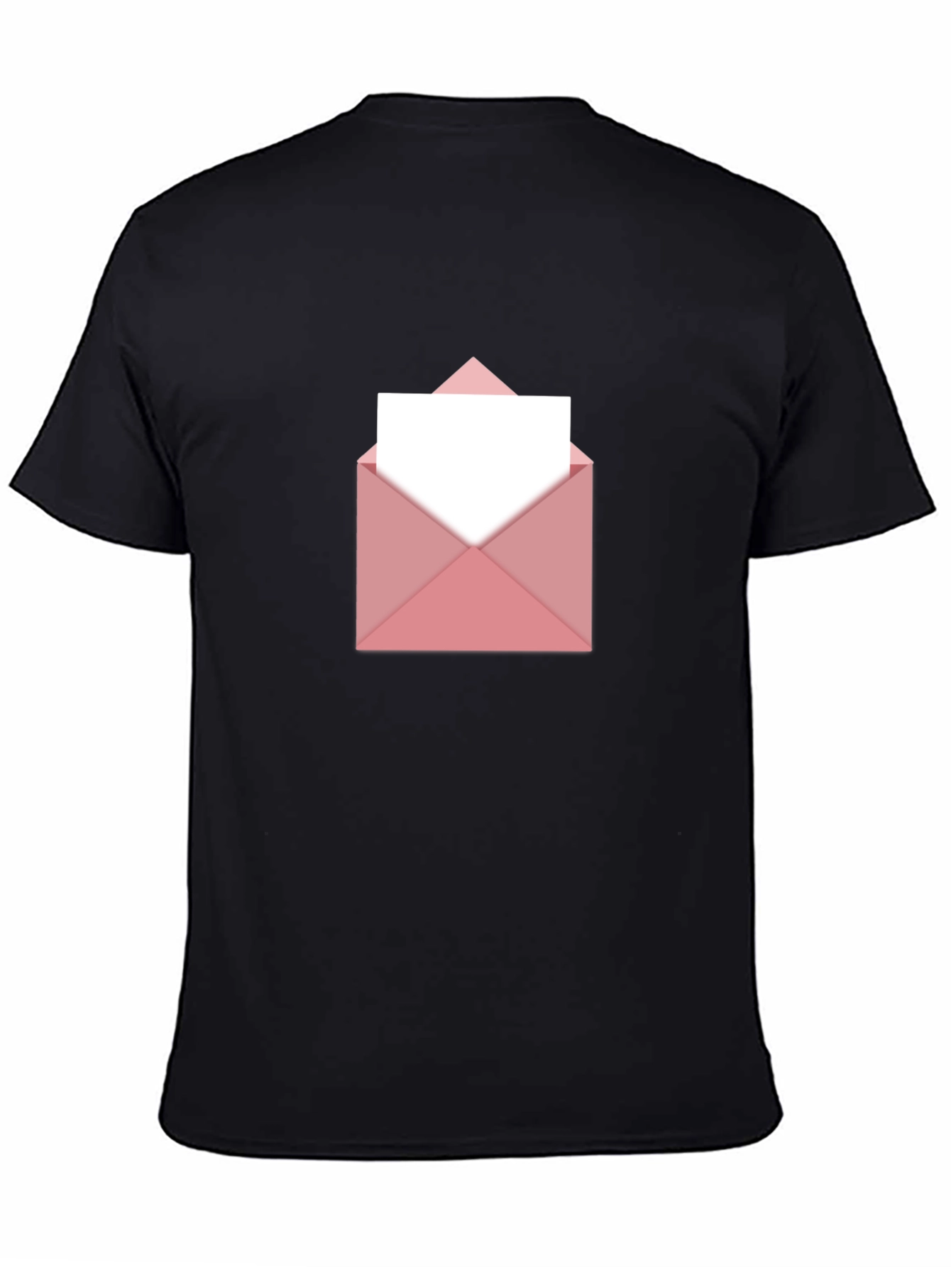 Black Pink Envelope Graphic T-Shirt - Trendy & Stylish view 4
