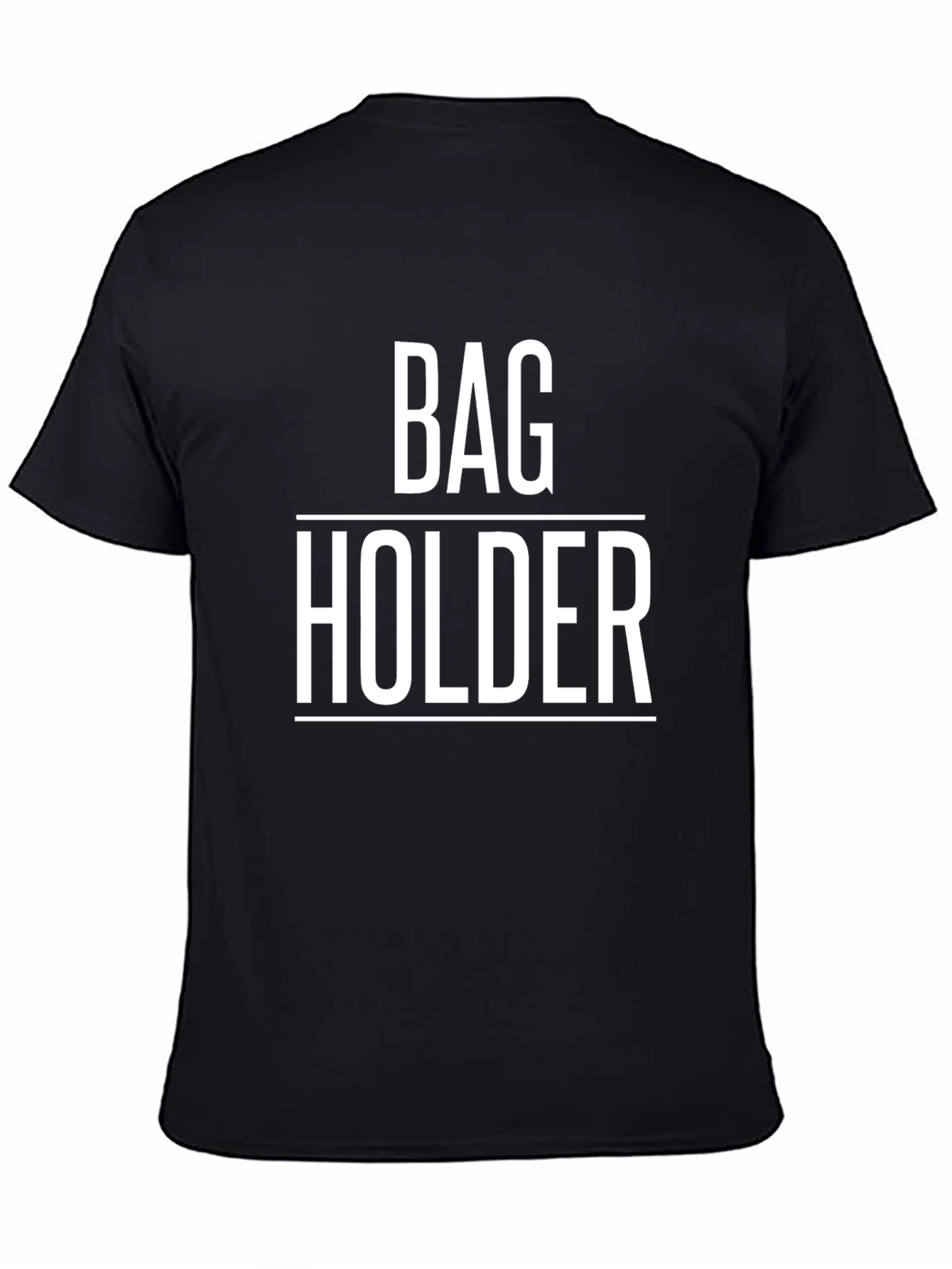 Black Bag Holder Graphic Tee - Funny Sarcastic T-Shirt view 4