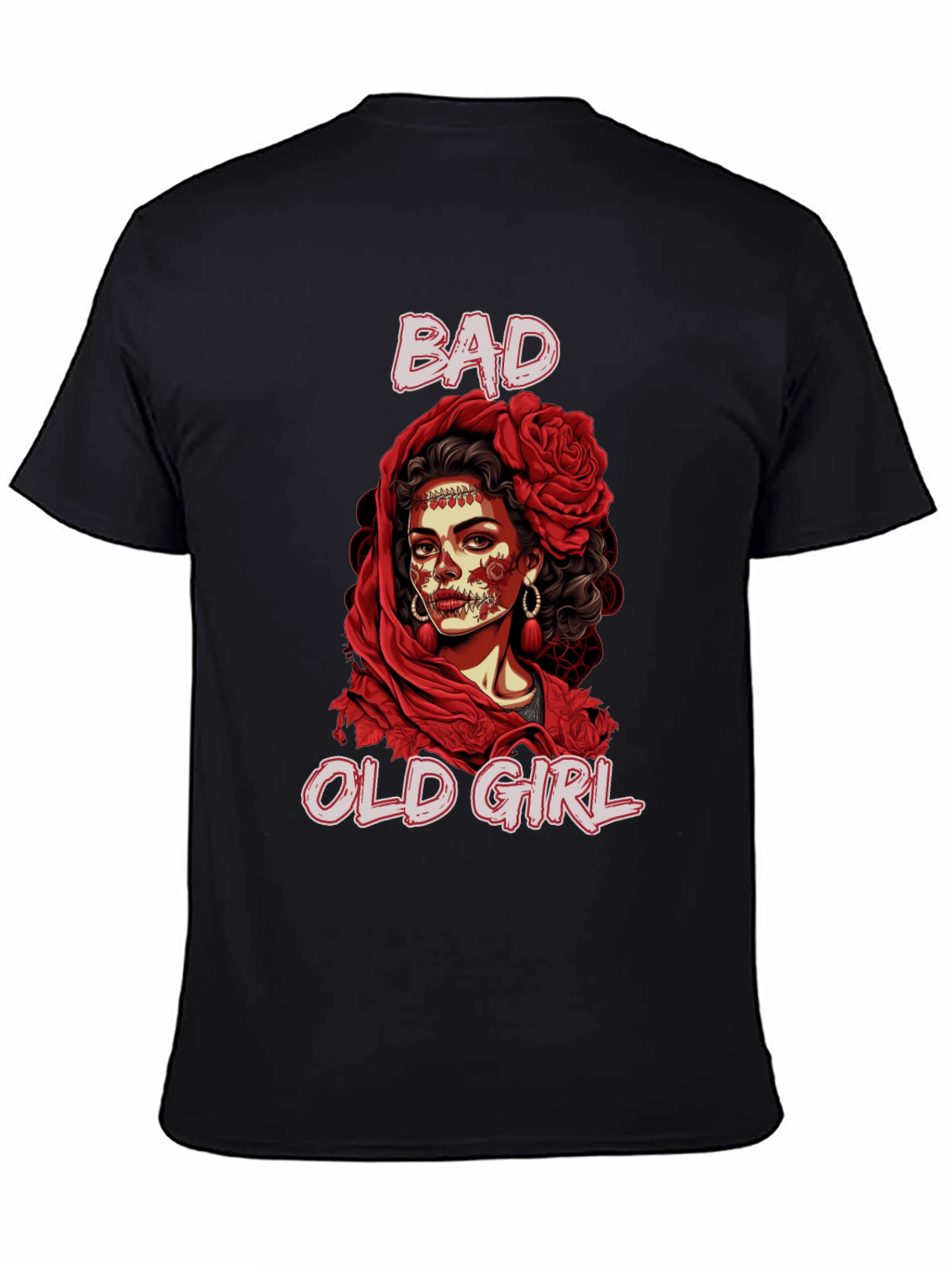 Black Bad Old Girl Graphic Tee view 4