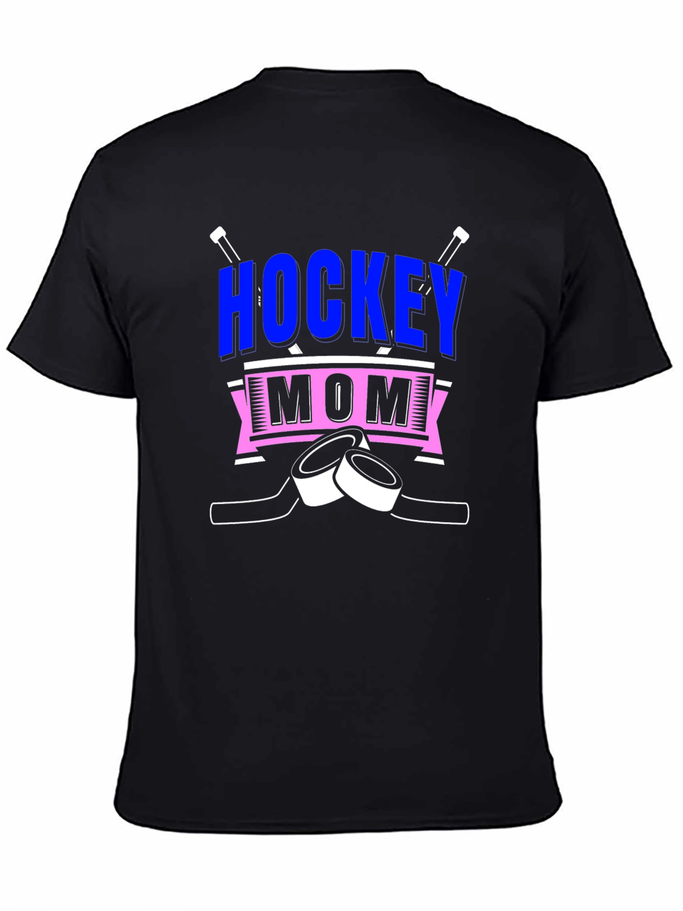 Black Hockey Mom Graphic Tee view 4