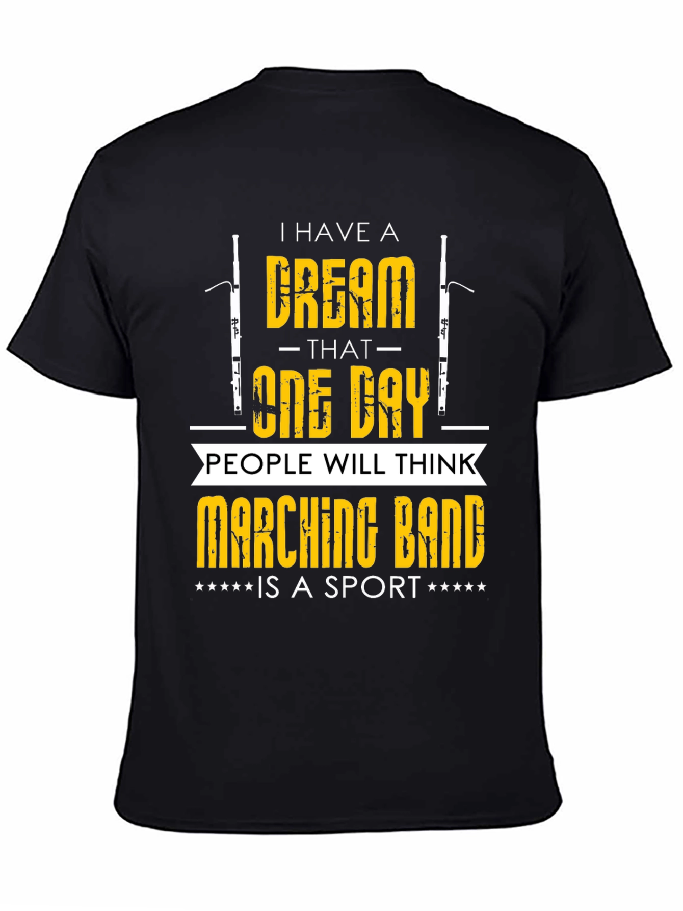 Black Marching Band Sport T-Shirt - Dream Design view 4