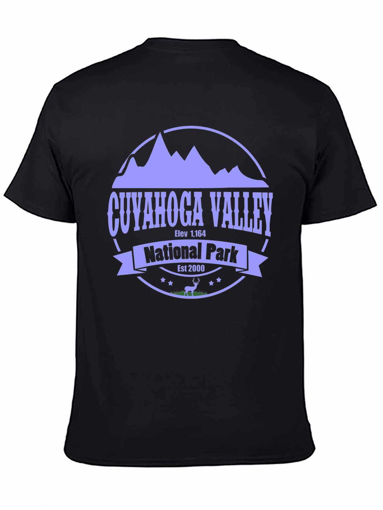 Black Cuyahoga Valley National Park T-Shirt view 4