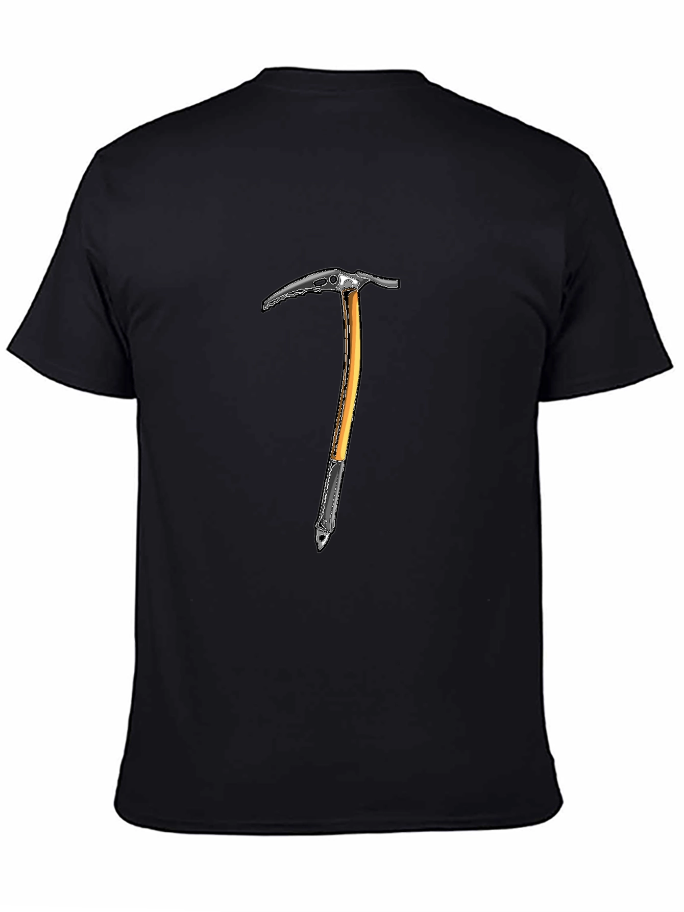 Black Climbing Ice Axe Graphic Tee - Black view 4