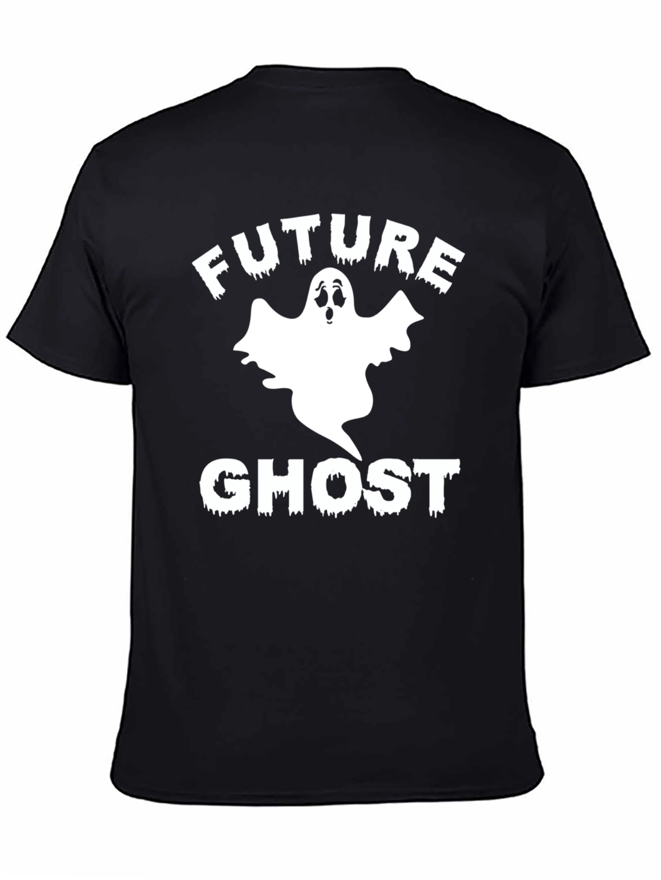 Black Future Ghost T-Shirt - Halloween Spooky Season view 4