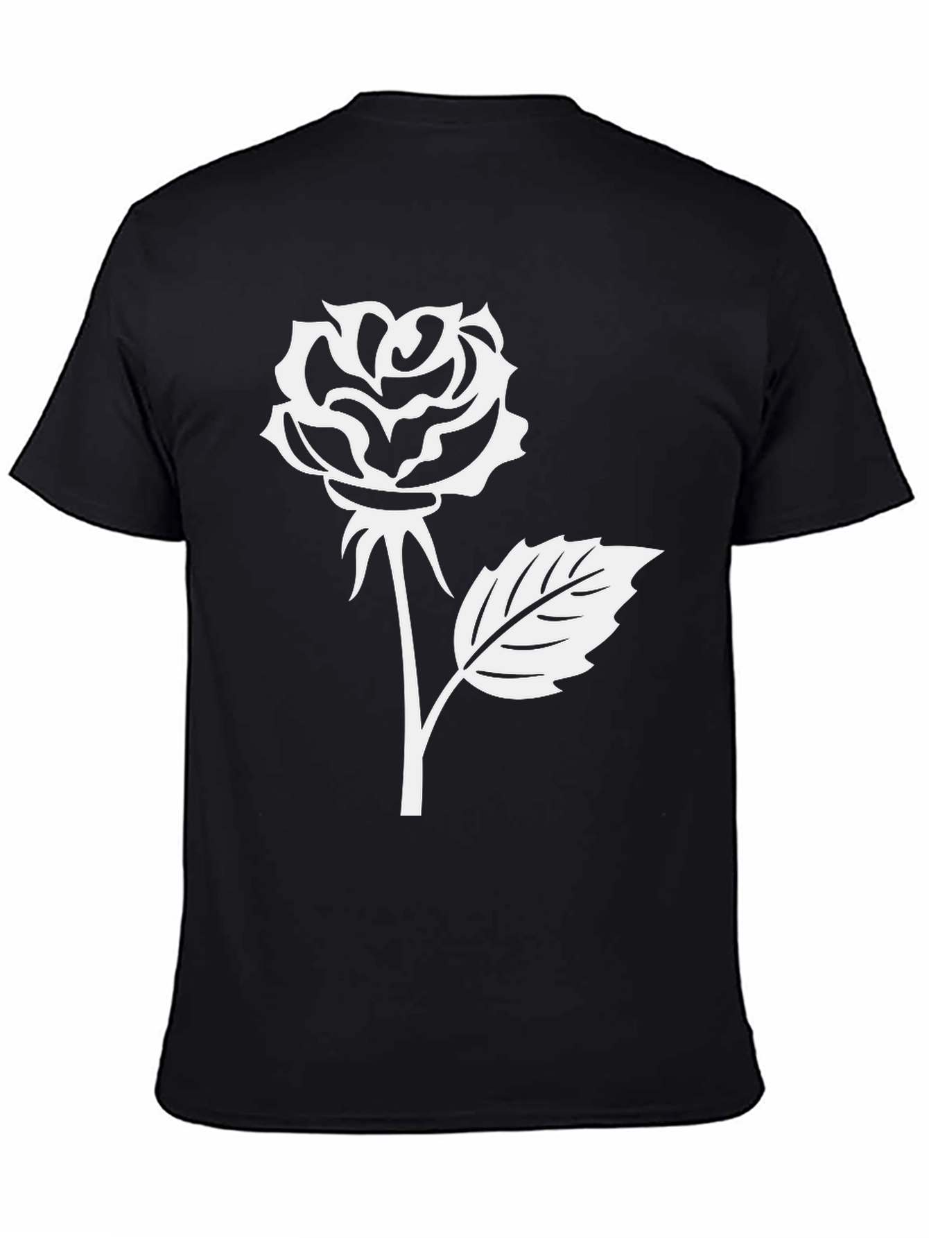 Black Rose Graphic T-Shirt - Black view 4