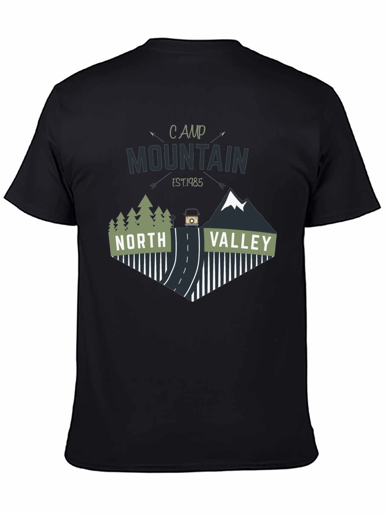 Black Camp Mountain North Valley T-Shirt view 4