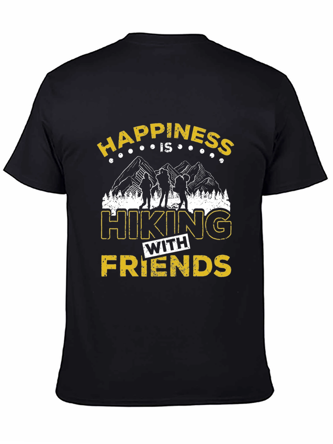 Black Hiking Friends Graphic T-Shirt - Adventure Time! view 4