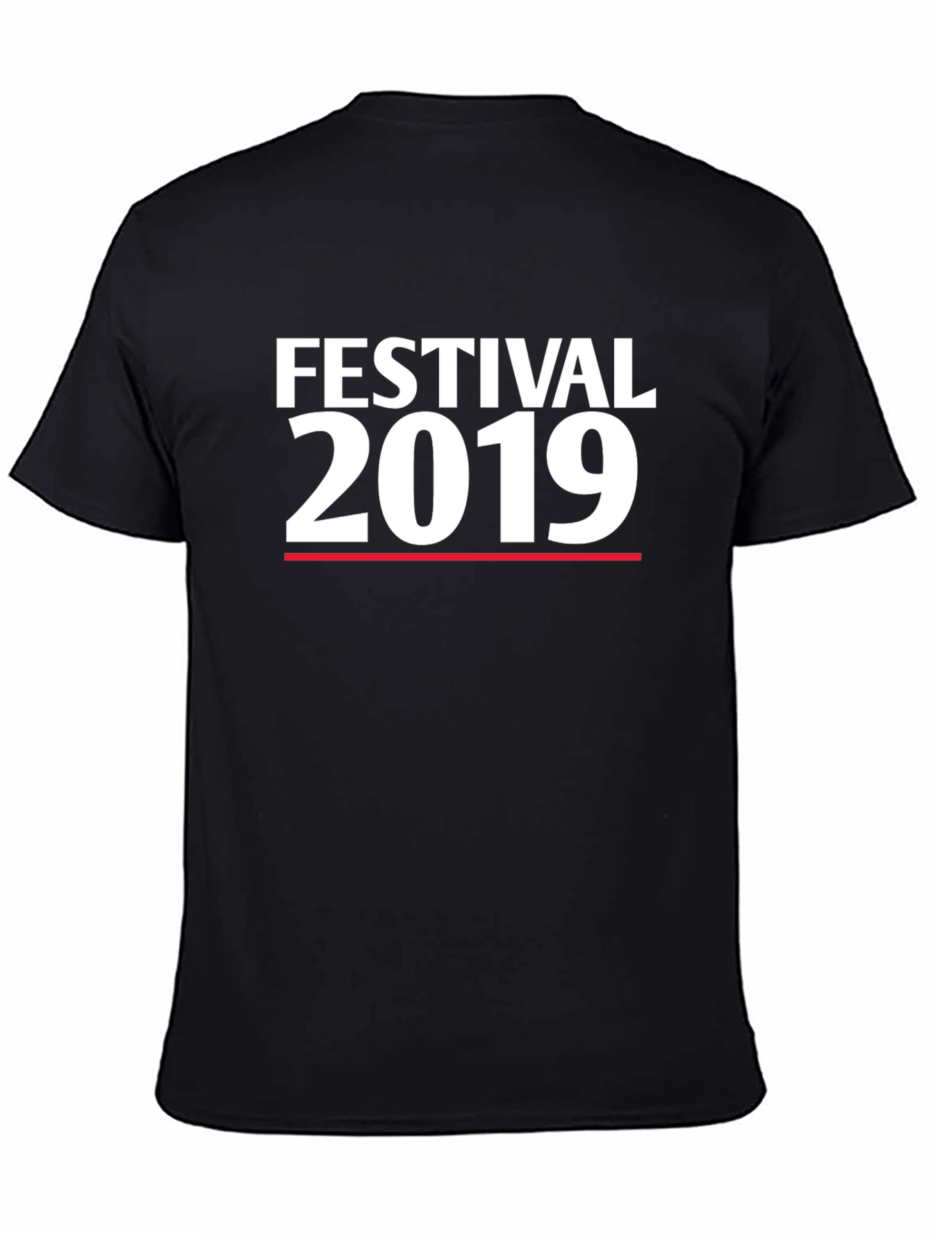 Black Festival 2019 T-Shirt - Black Cotton Blend view 4