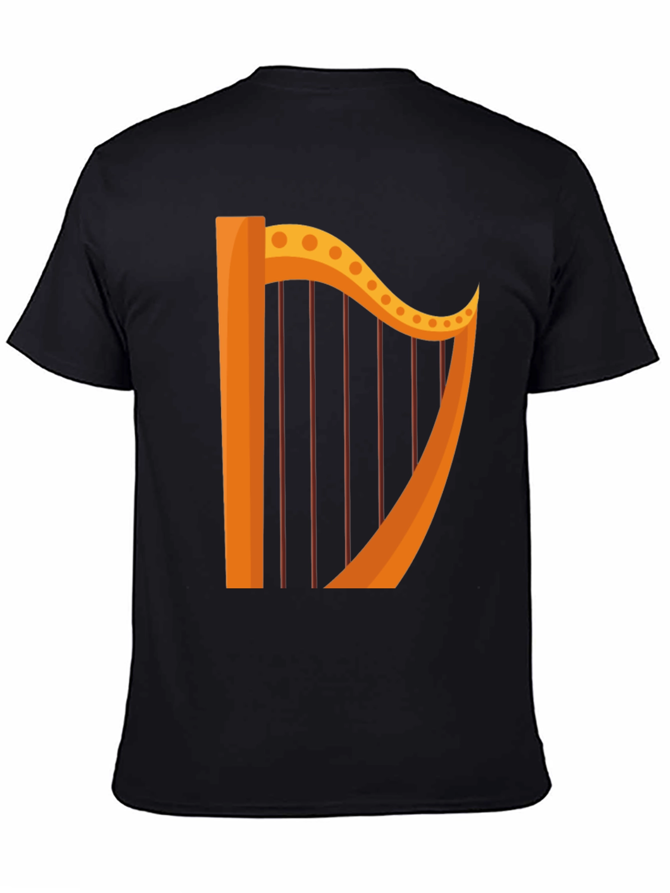 Black Harp Graphic Black T-Shirt view 4