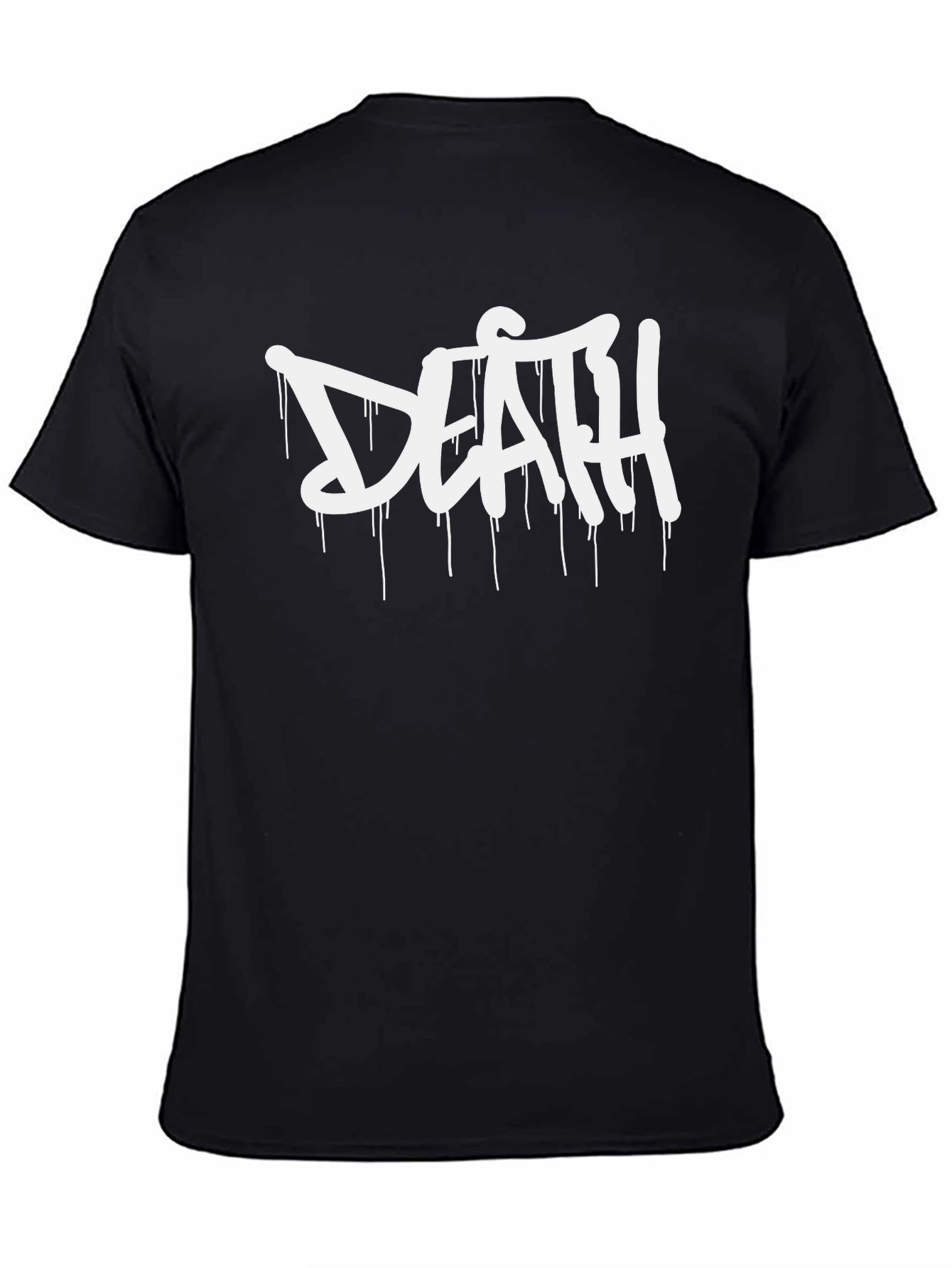 Black Black "Death" Graphic Tee view 4