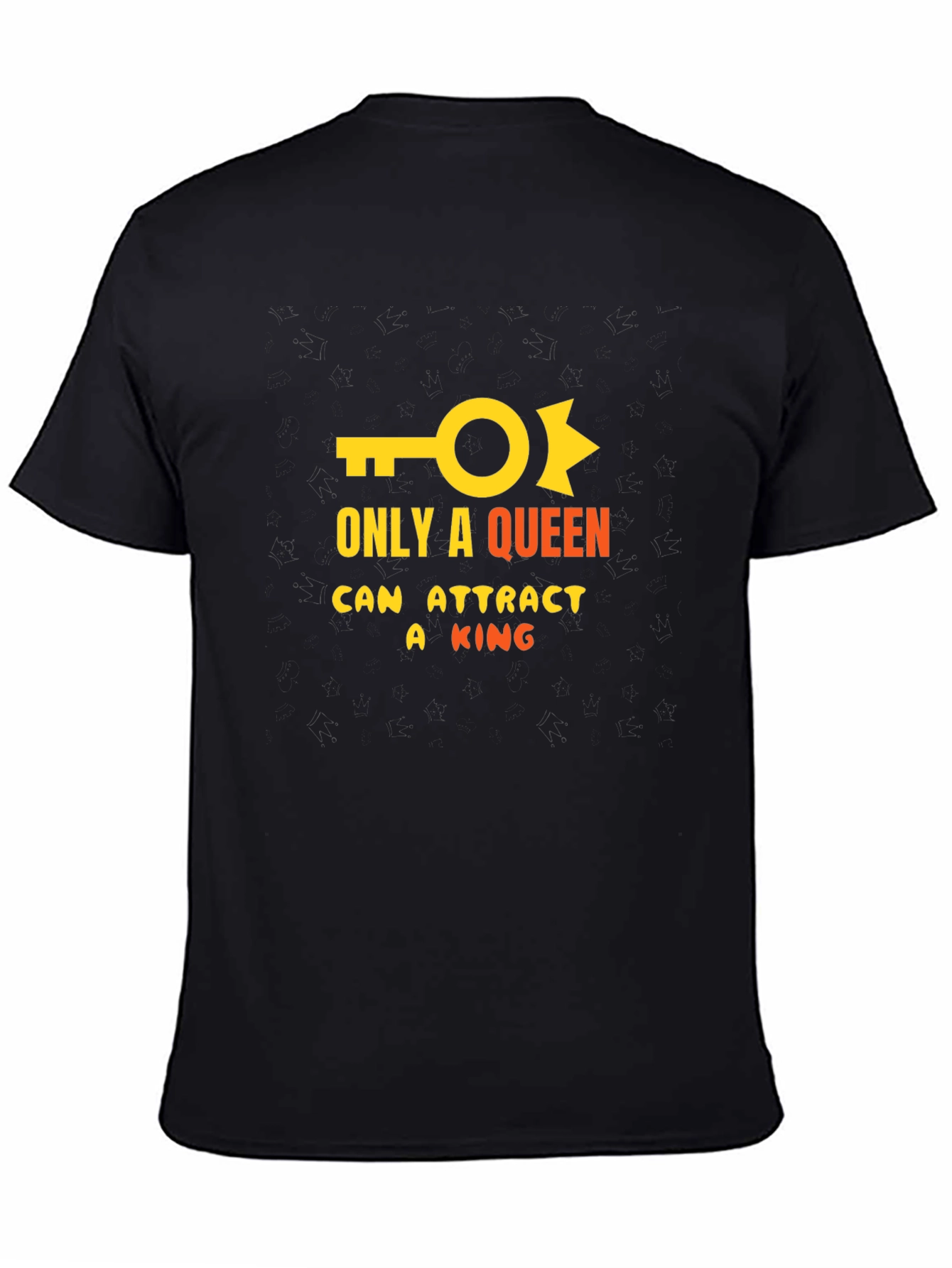 Black Queen Attracts King Graphic T-Shirt view 4