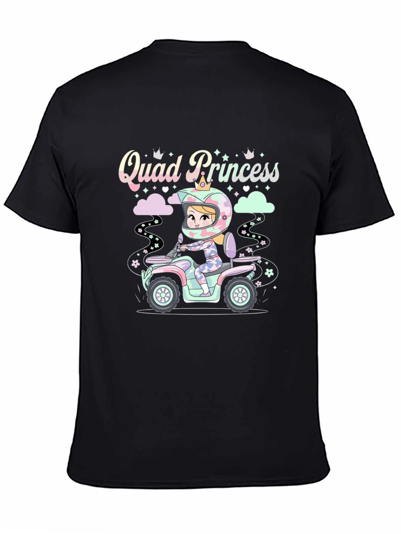 Black Quad Princess Graphic T-Shirt view 4