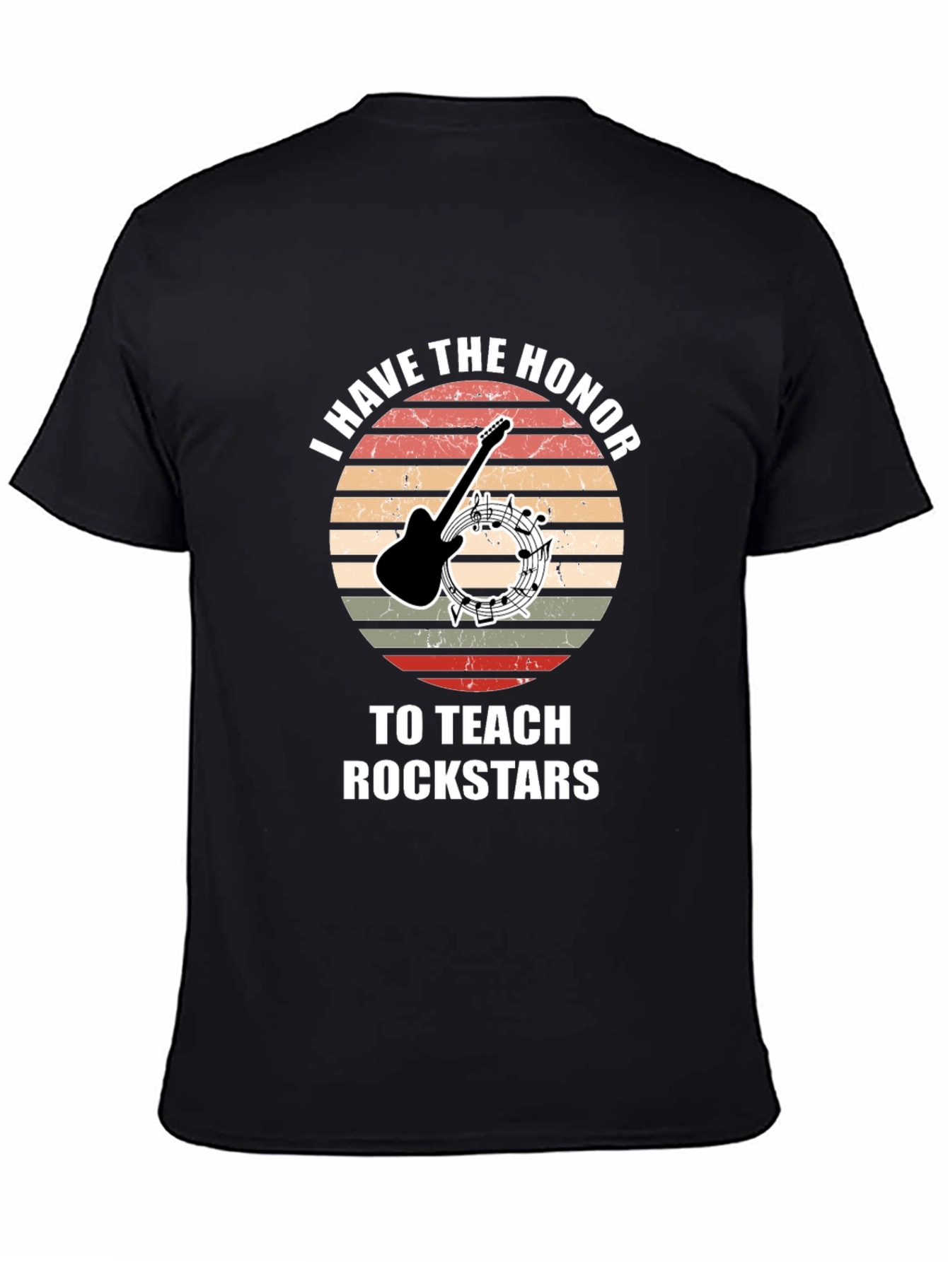 Black I Have The Honor To Teach Rockstars T-Shirt view 4