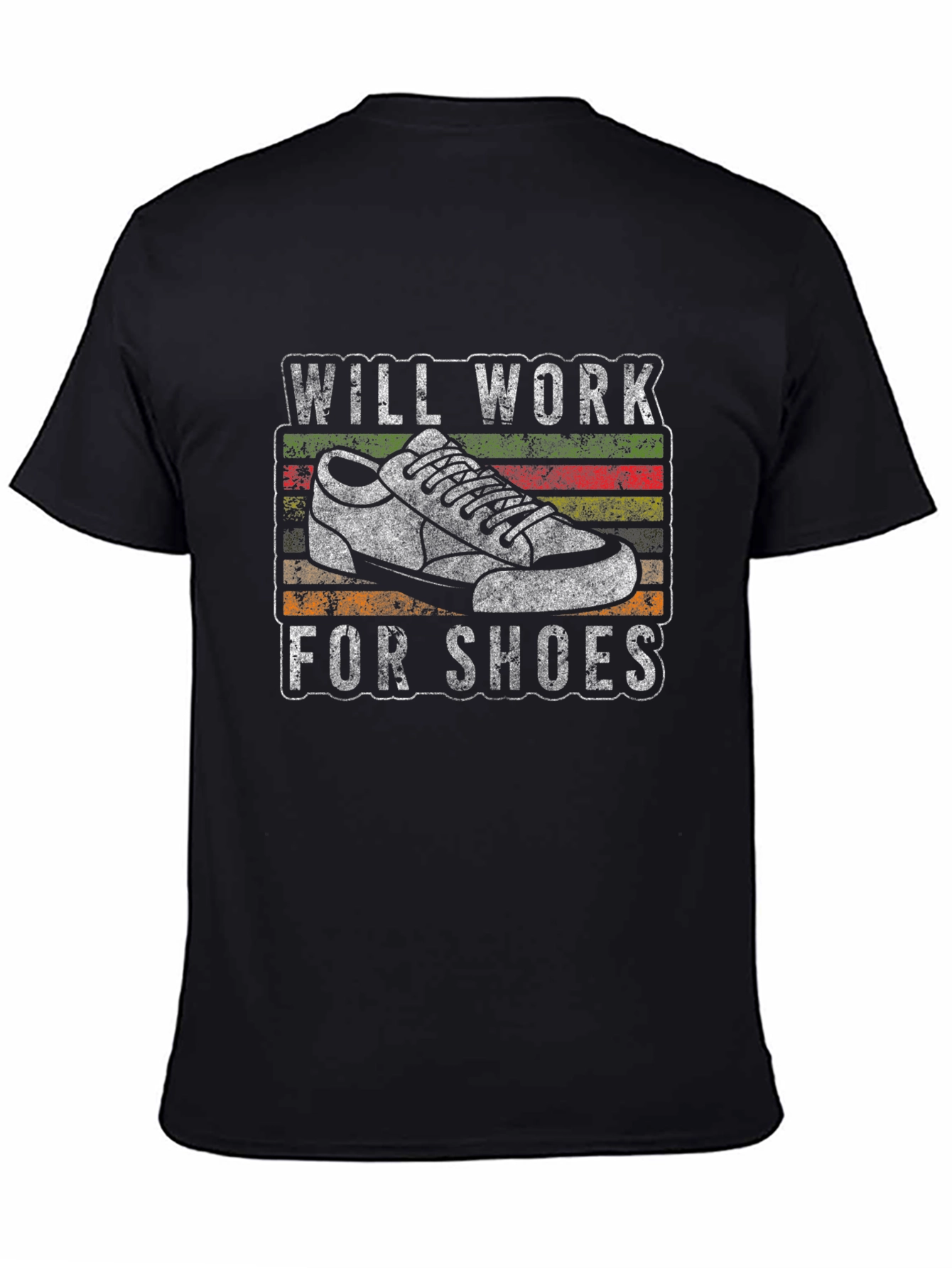 Black Will Work For Shoes T-Shirt | Casual Style view 4