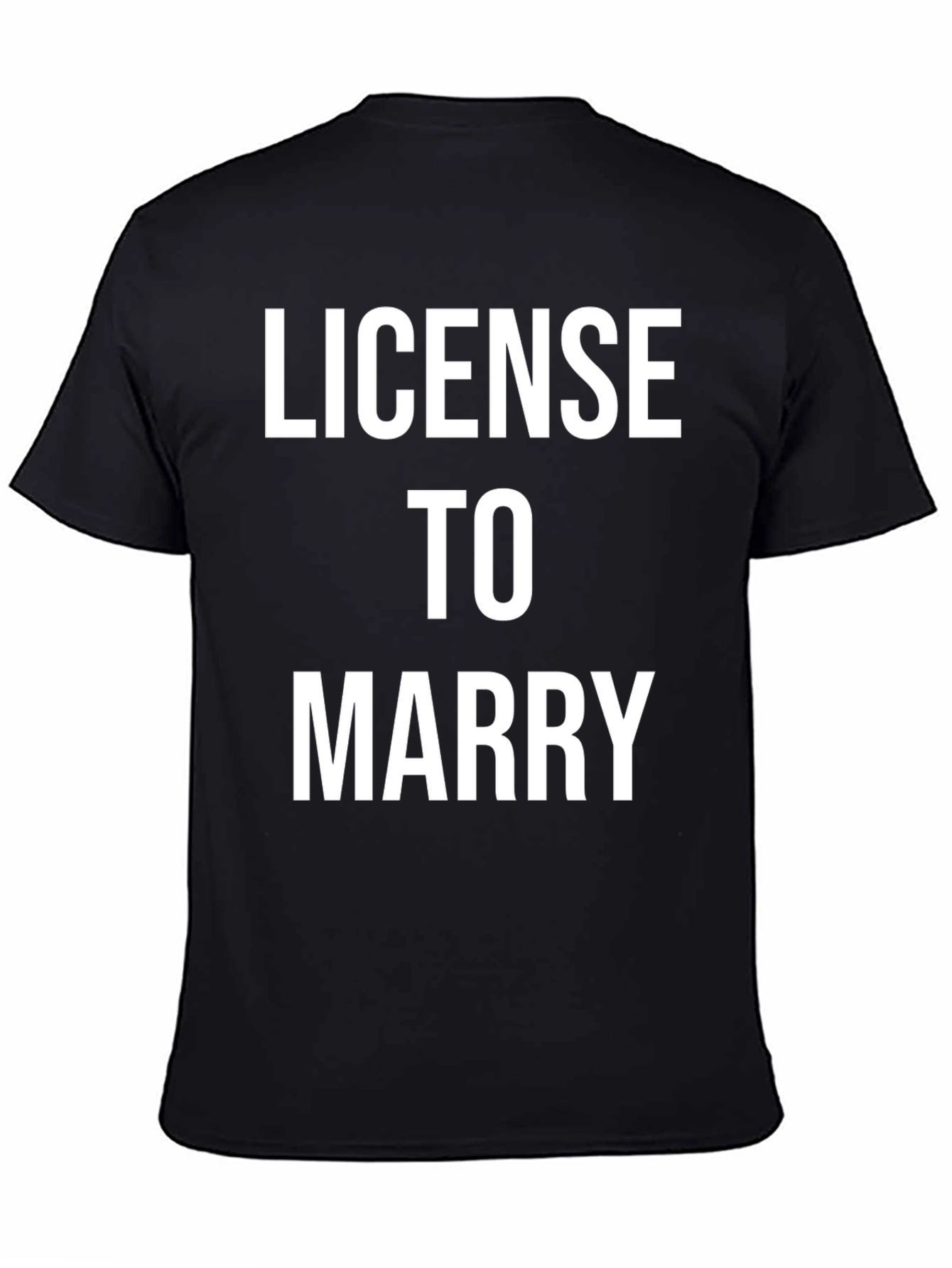 Black License To Marry Graphic Tee view 4