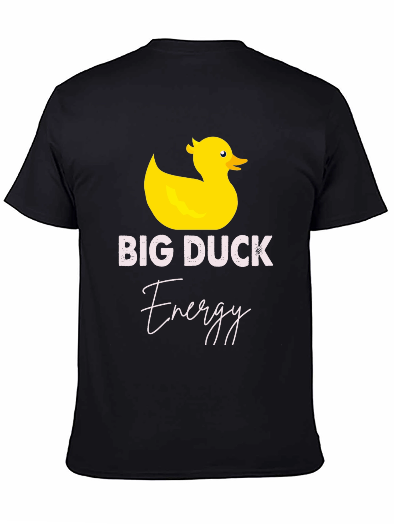 Black Big Duck Energy T-Shirt - Funny Graphic Tee view 4