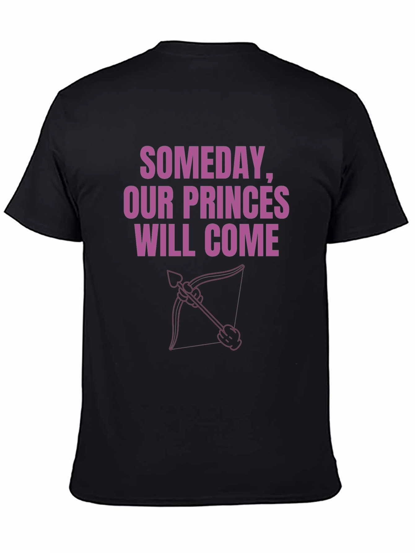 Black Someday Our Princes Will Come Graphic Tee view 4