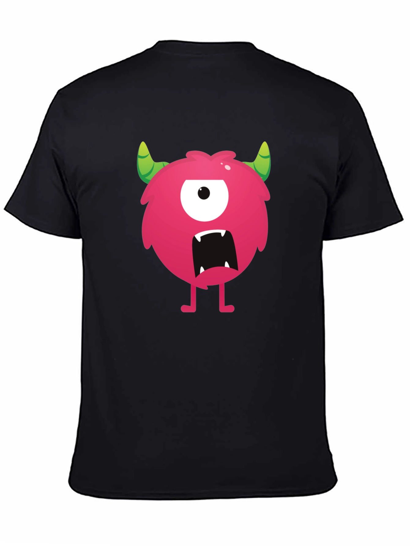 Black Monster Graphic Black T-Shirt view 4