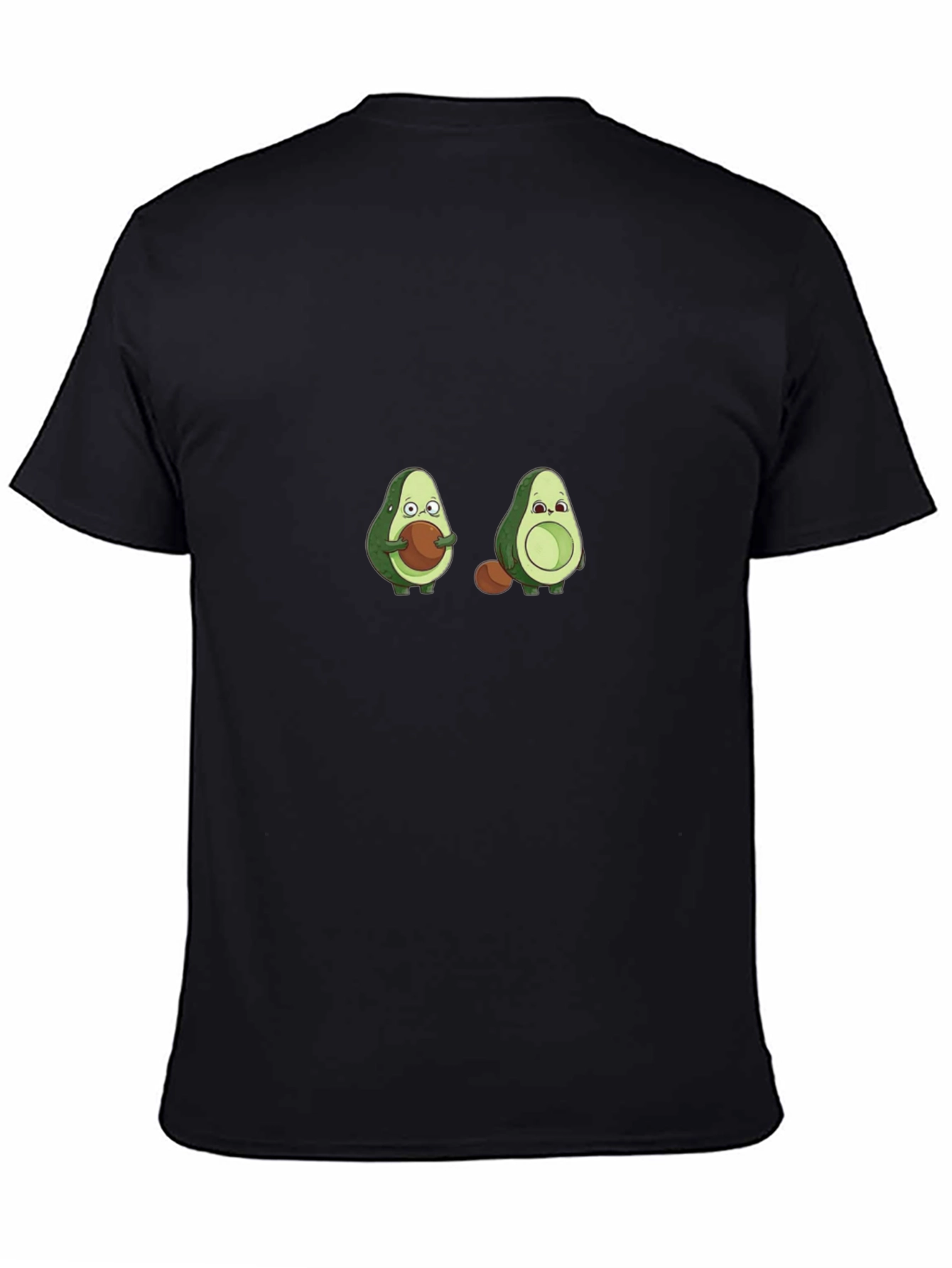 Black Avocado Love Funny T-Shirt view 4