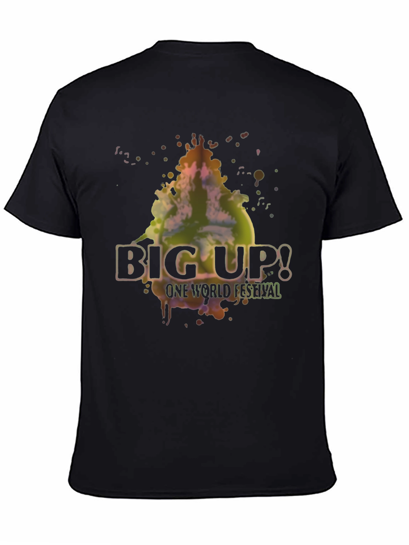 Black Big Up! One World Festival Graphic T-Shirt view 4