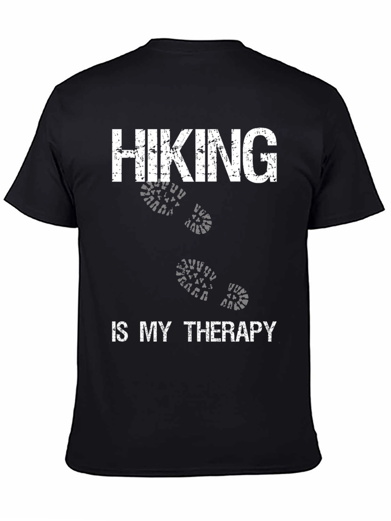 Black Hiking is My Therapy Graphic Tee view 4