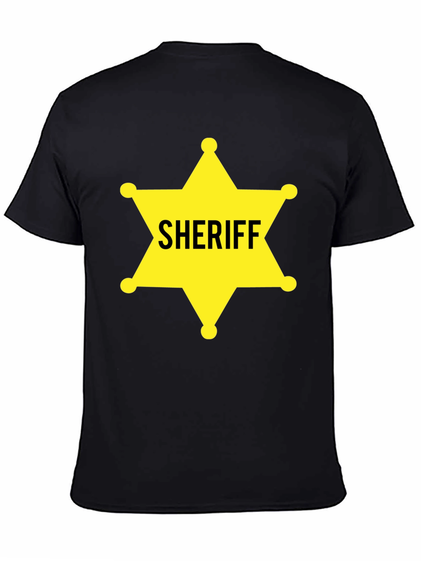 Black Sheriff Star Graphic T-Shirt view 4
