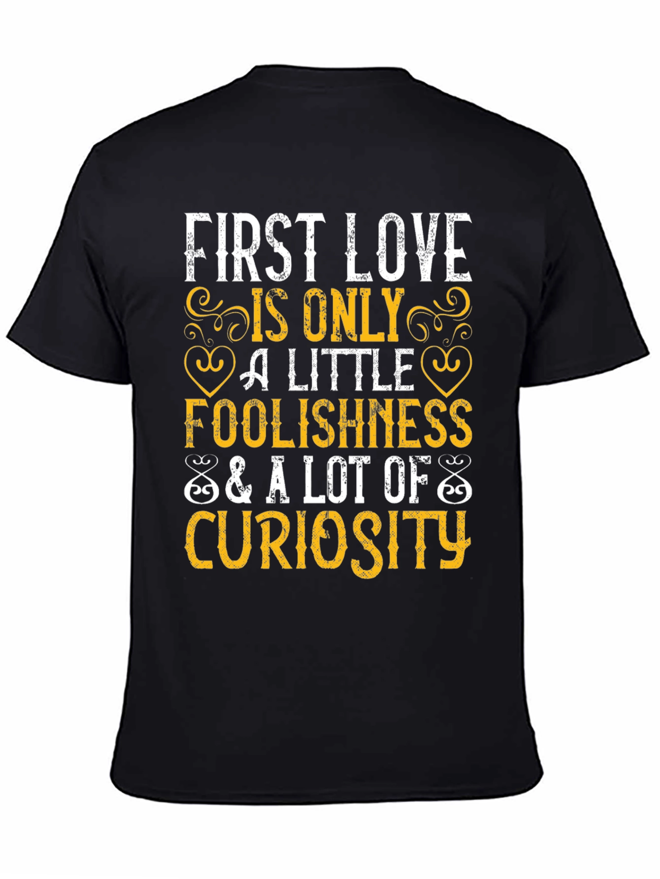 Black First Love Curiosity Graphic Tee view 4