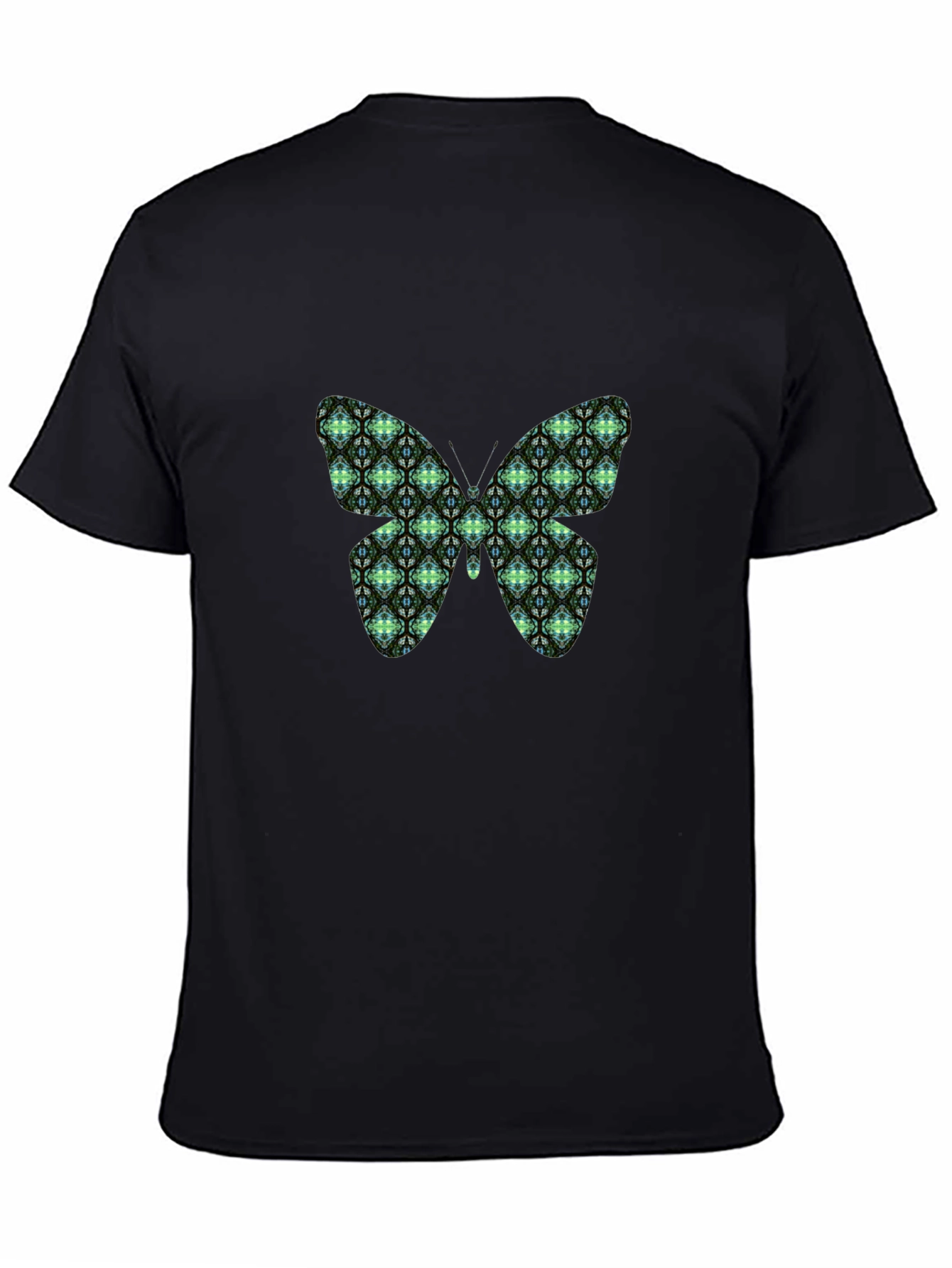 Black Butterfly Graphic Black T-Shirt view 4