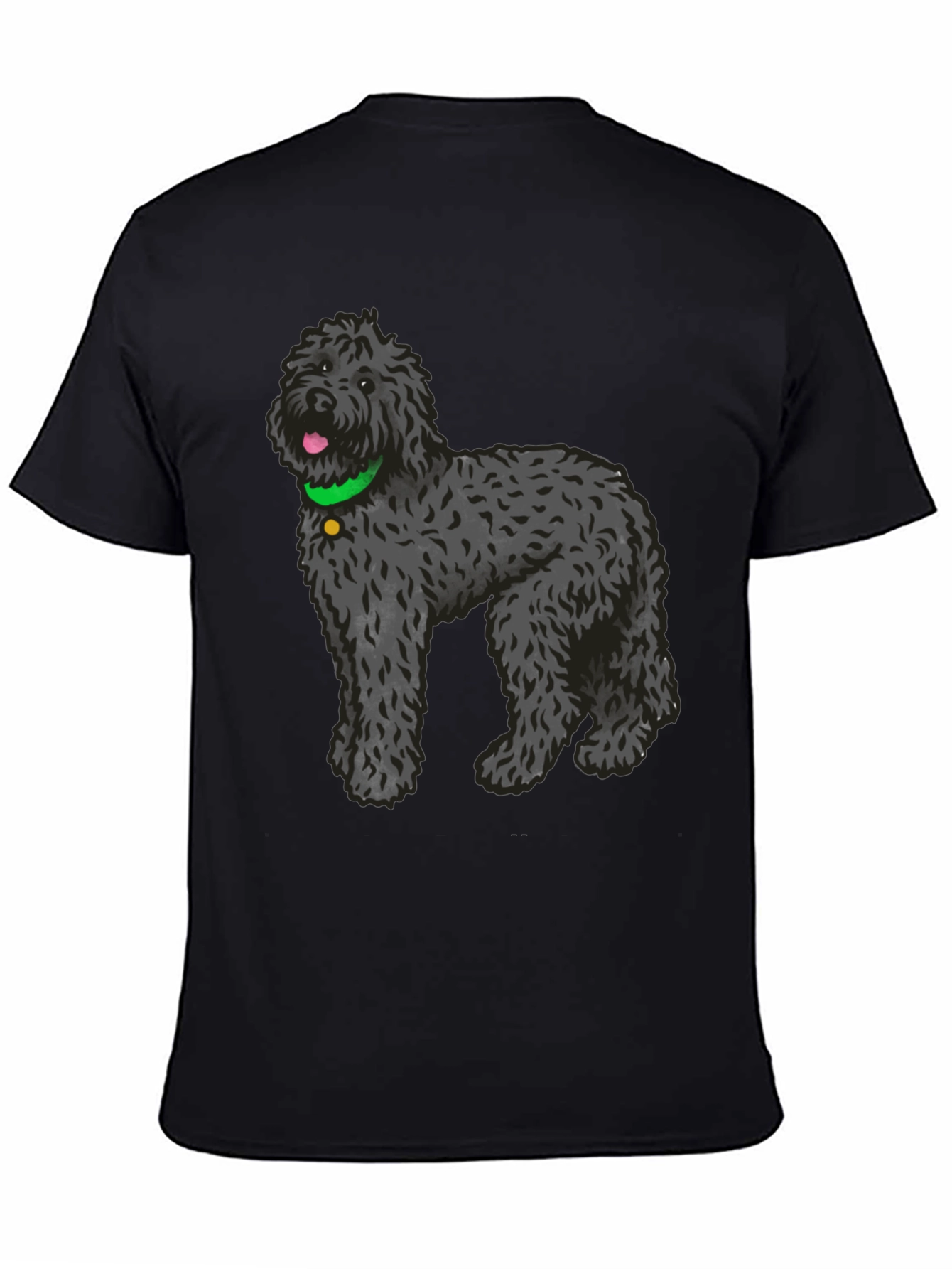 Black Dog Lover Tee - Black Portuguese Water Dog Graphic T-Shirt view 4