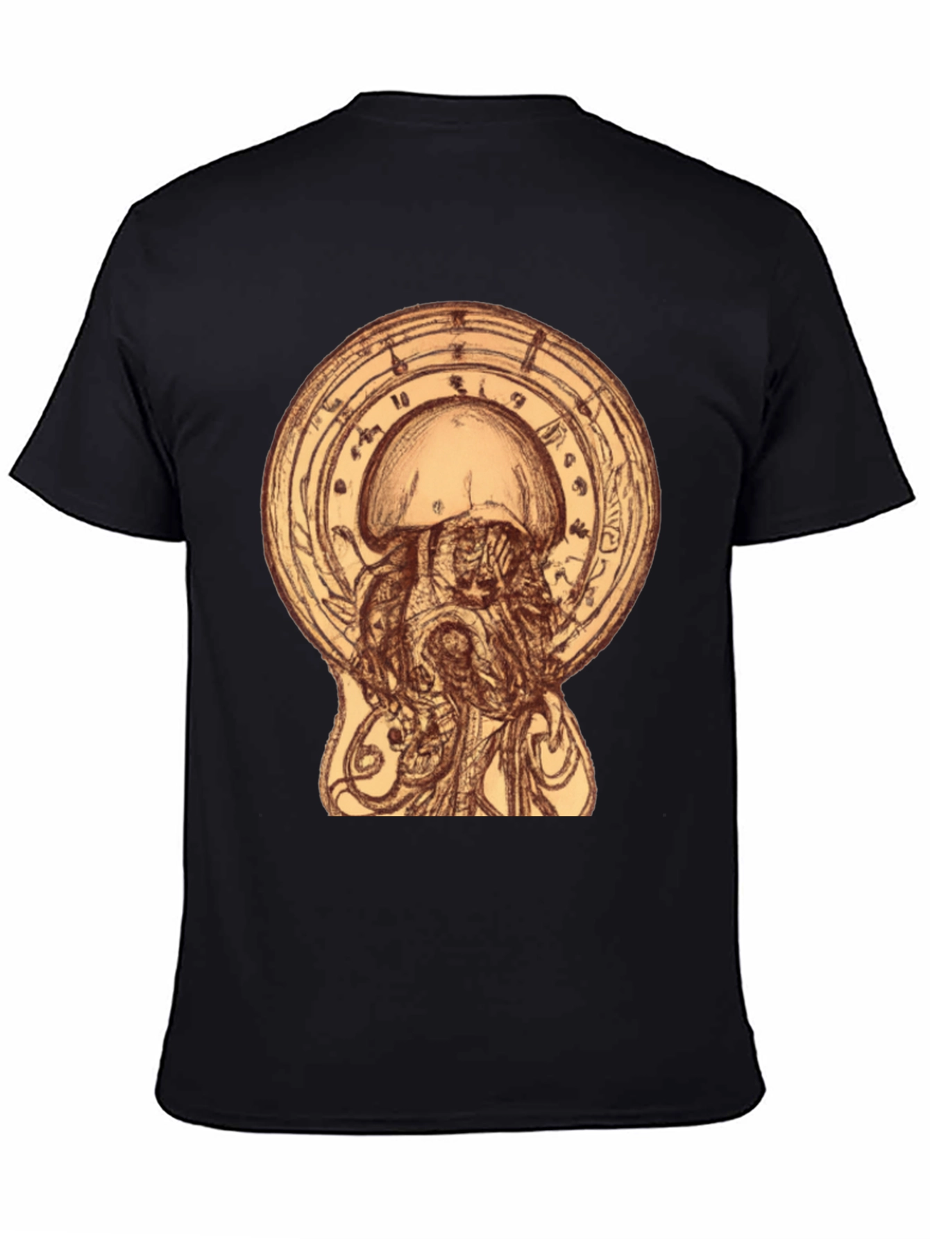 Black Ethereal Jellyfish Graphic Tee view 4