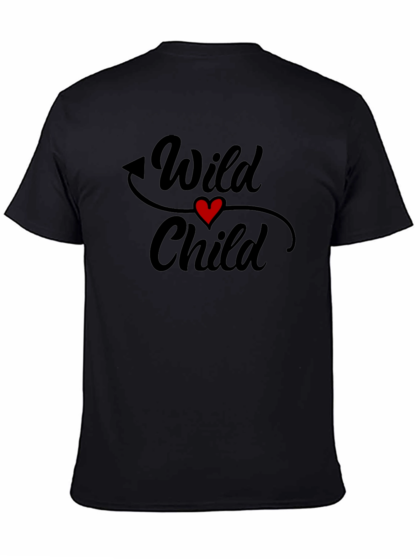 Black Wild Child Graphic T-Shirt - Black view 4