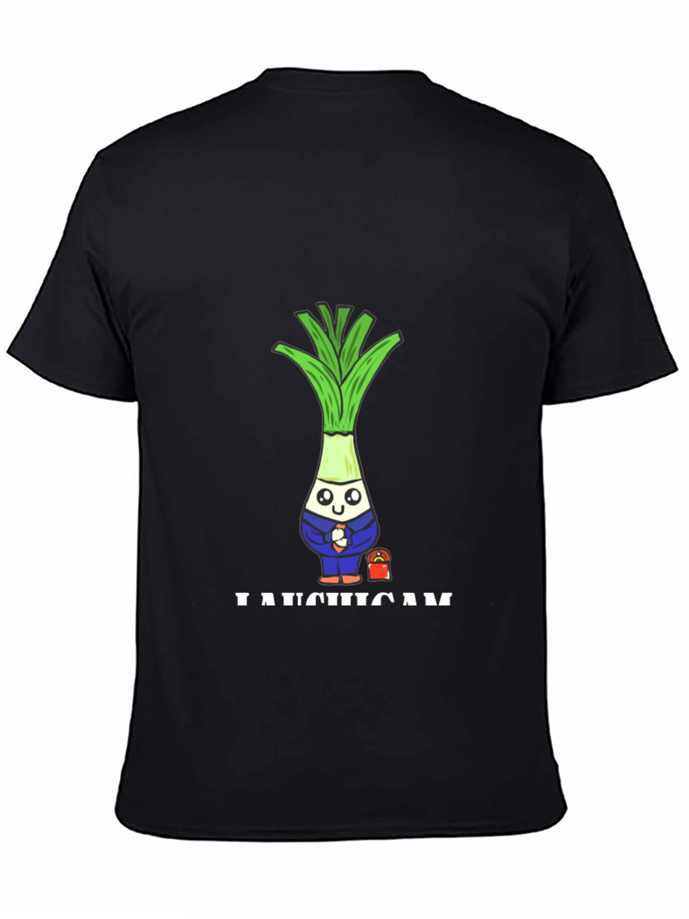 Funny Leek Character T-Shirt - 4