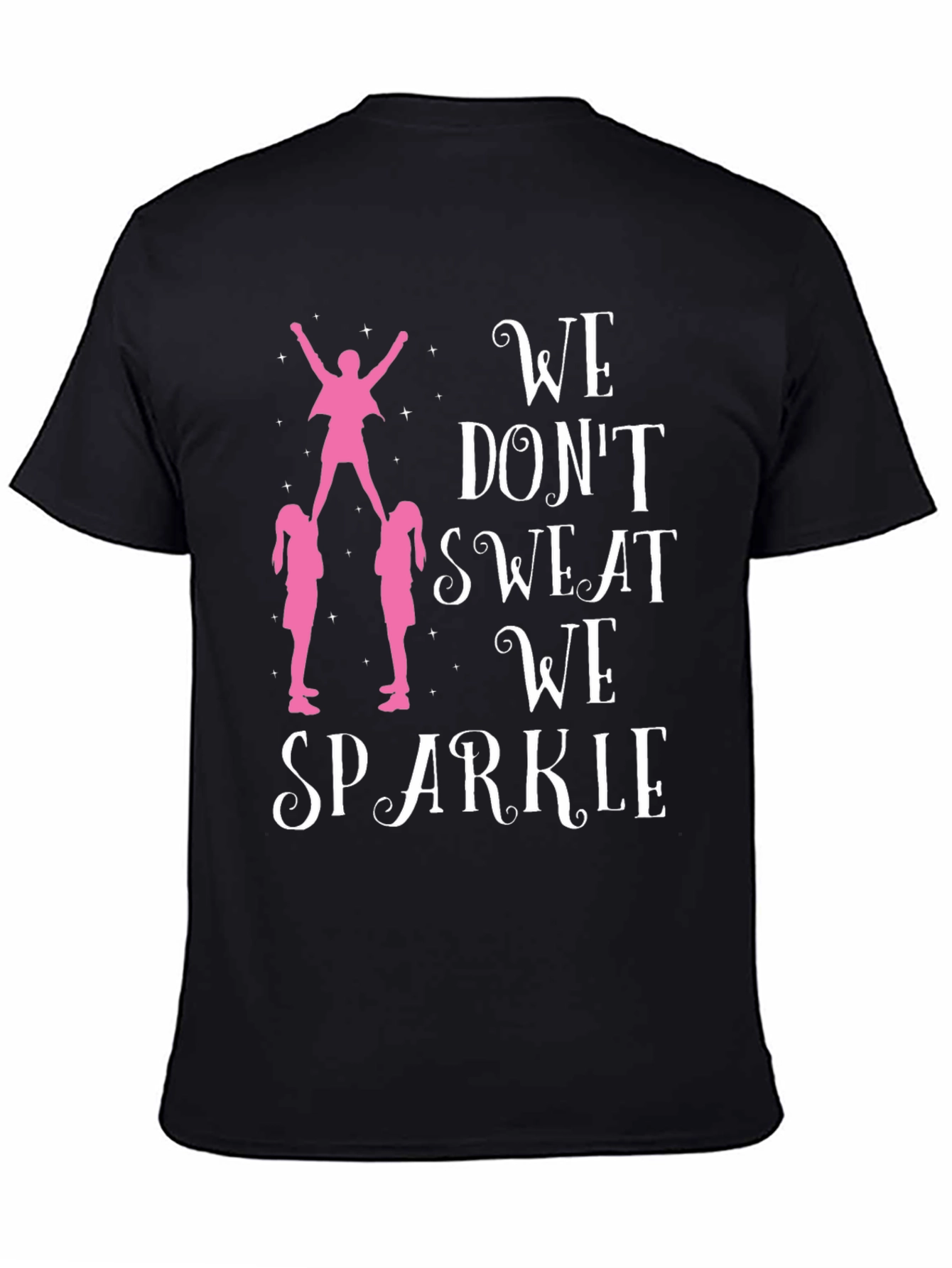 Black Cheer Sparkle T-Shirt view 4