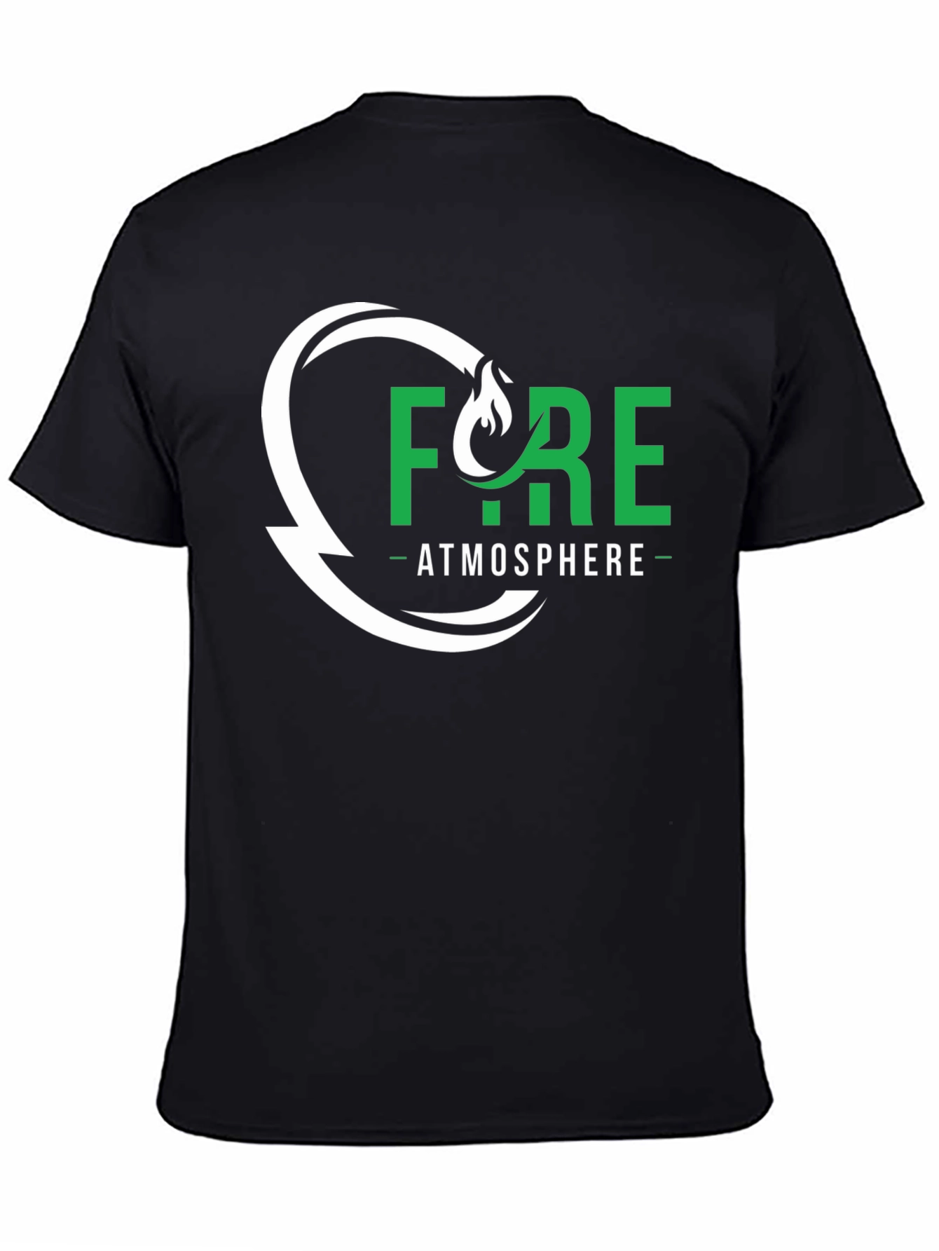 Black Fyre Atmosphere Graphic Tee - Black Cotton Blend view 4