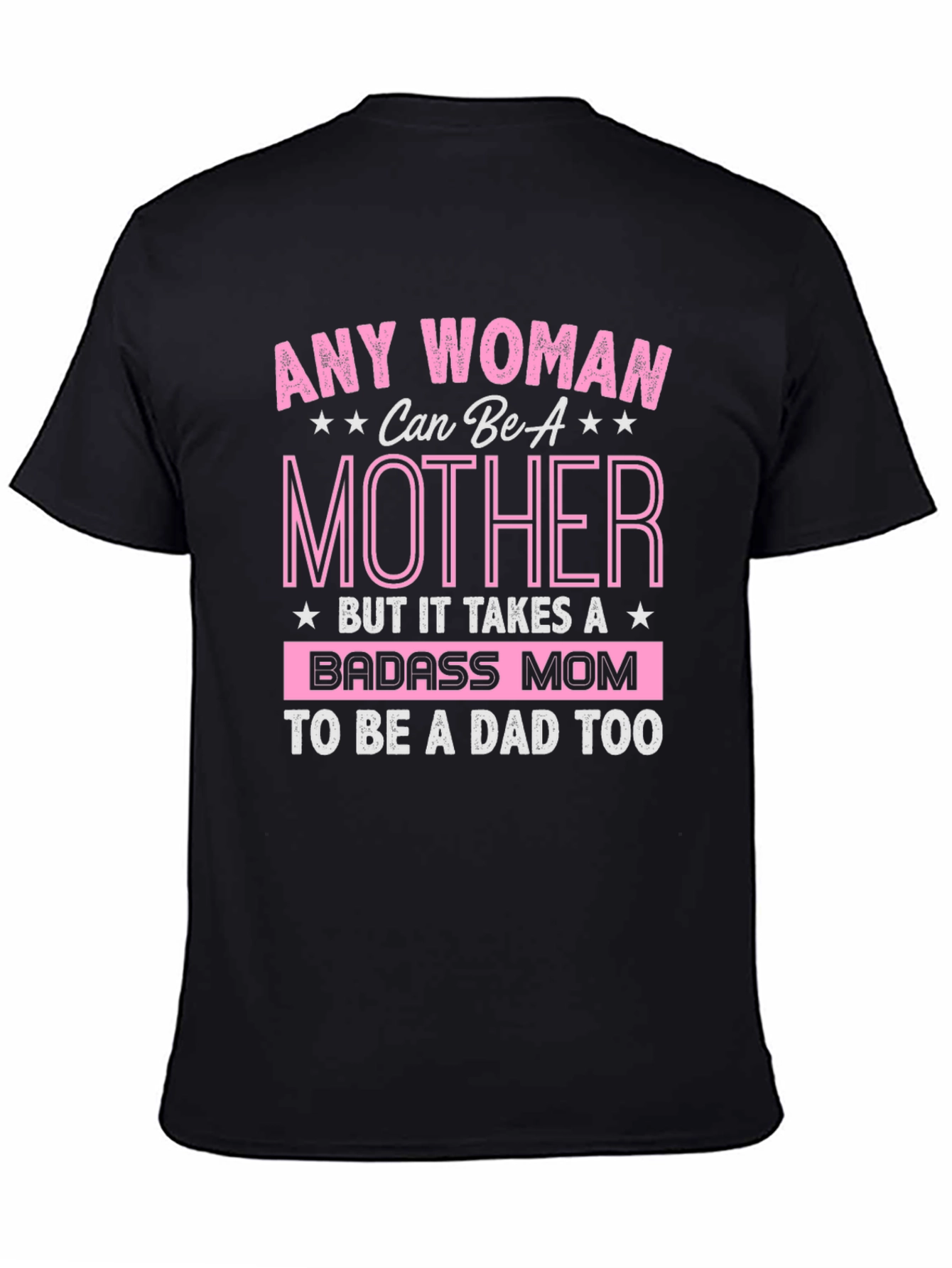 Black Badass Mom T-Shirt - Mother's Day Gift view 4