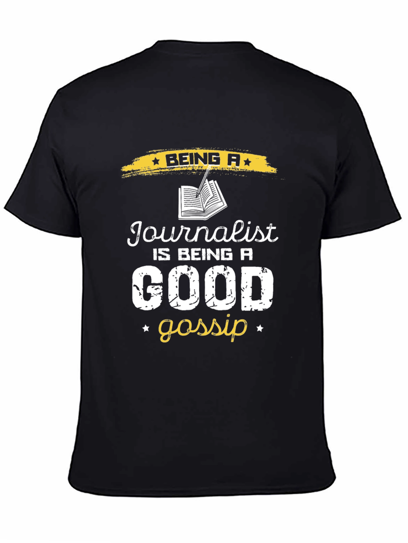 Black Journalist Good Gossip Novelty T-Shirt view 4
