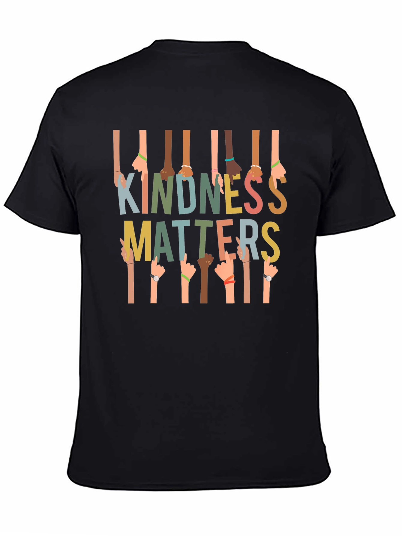 Black Kindness Matters Graphic T-Shirt view 4