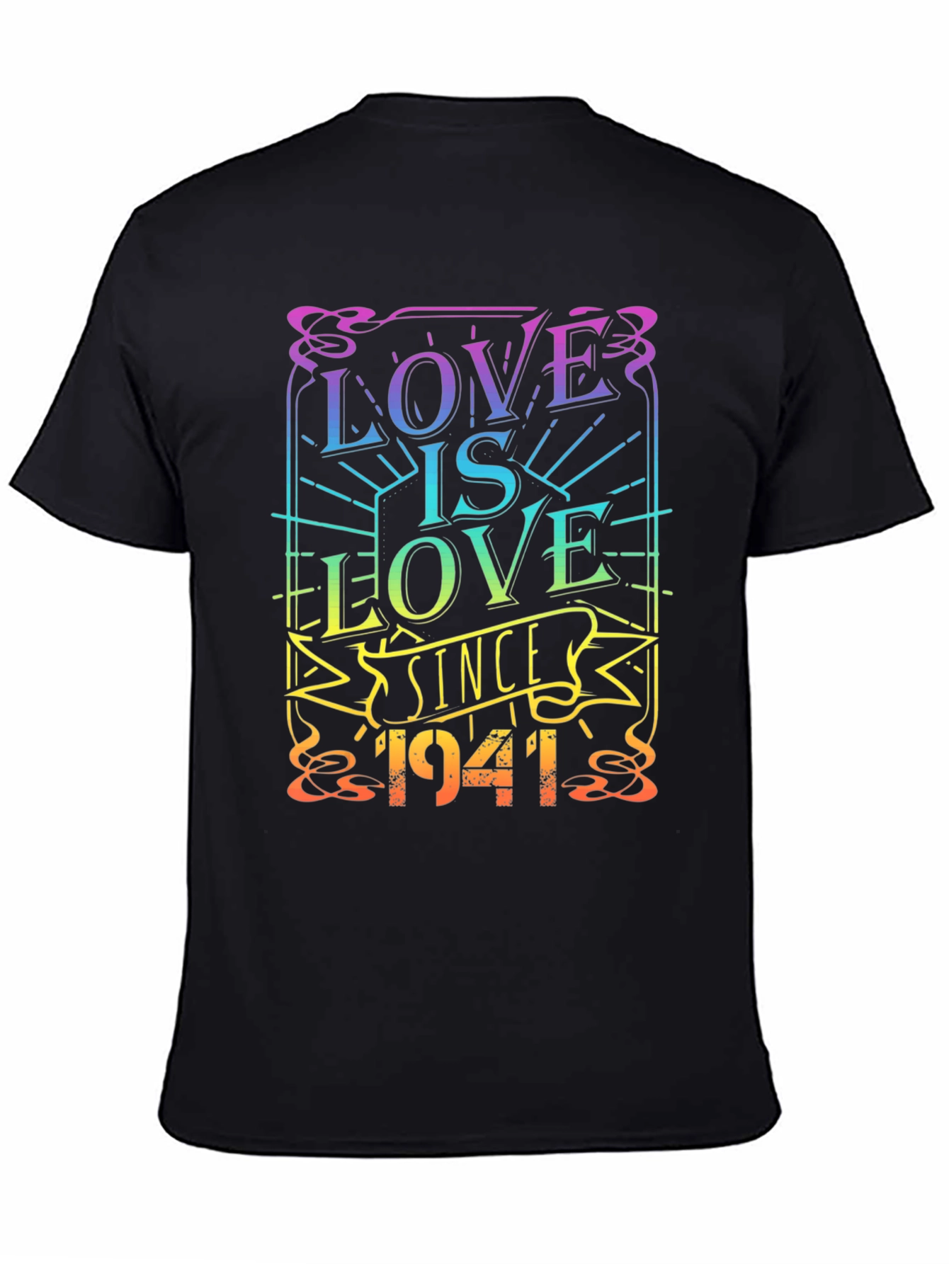 Black Love is Love Since 1941 Graphic T-Shirt view 4