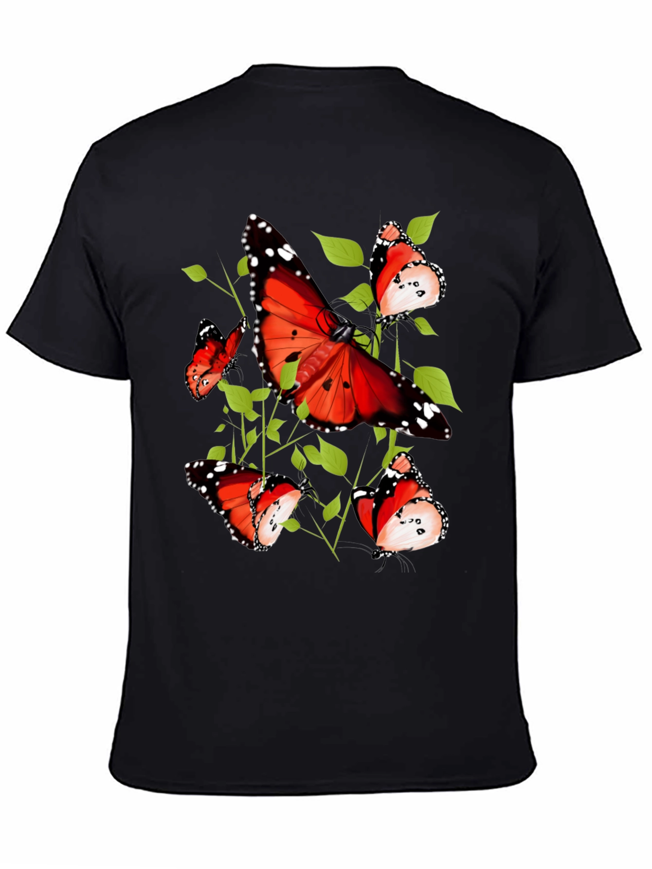 Black Butterfly Graphic Tee - Nature Inspired Design view 4